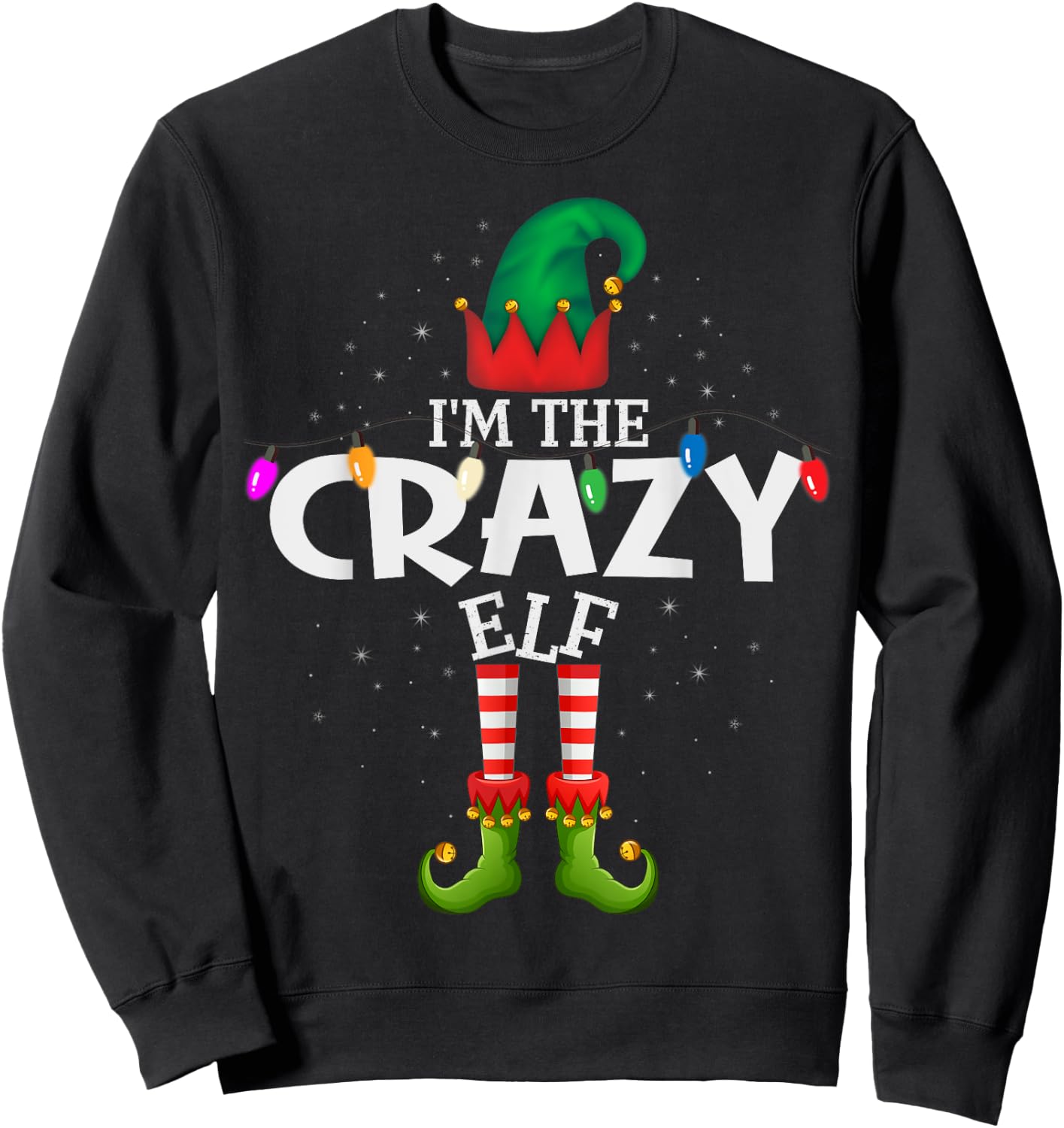 I'm The Crazy Matching Christmas Family Sweatshirt - Sweatshirt | Black