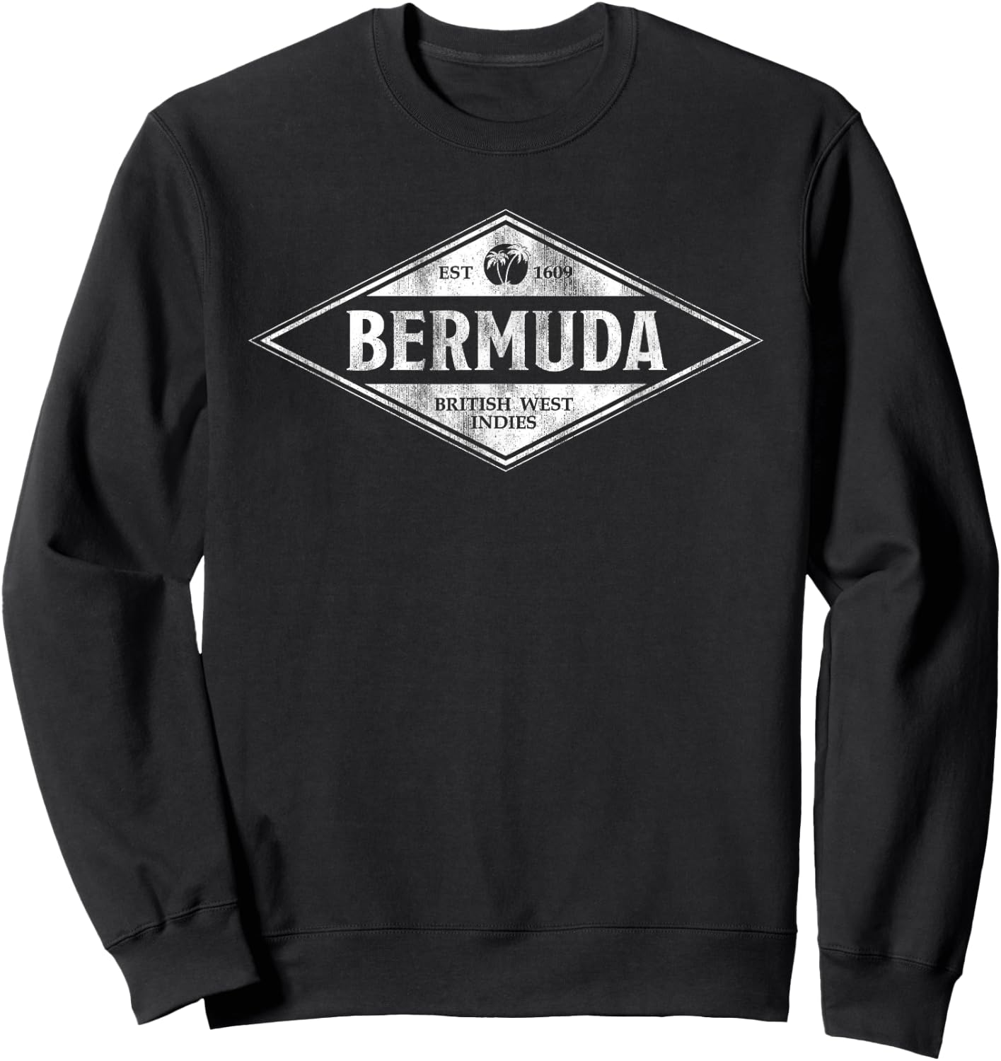 Retro Bermuda Souvenir Vintage Throwback Cruise Sweatshirt - Sweatshirt | Black
