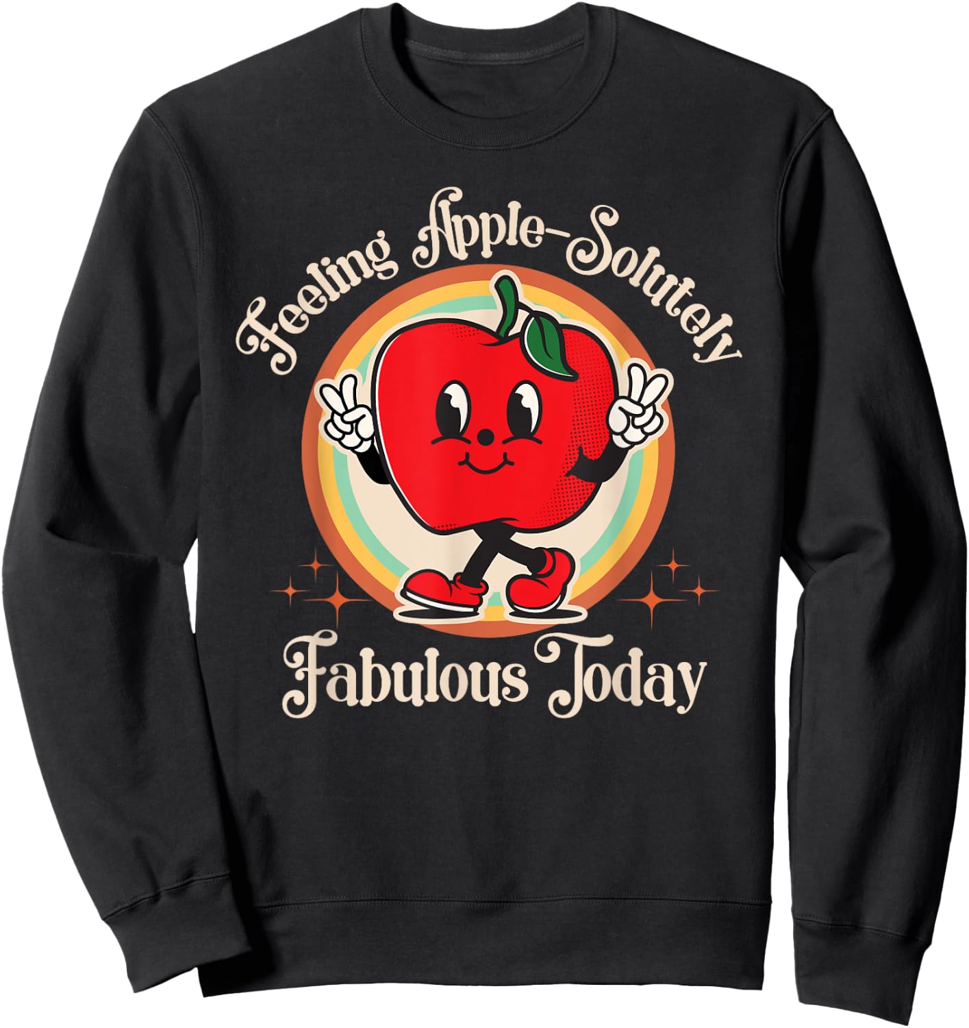 Apple Picking Crew Funny First Apple Picking Matching Family Sweatshirt - Sweatshirt | Black