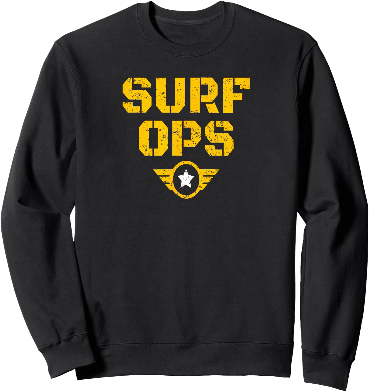 Surf Ops Kilgore Surf Club SURF of FIGHT Double-sided Sweatshirt - Sweatshirt | Black