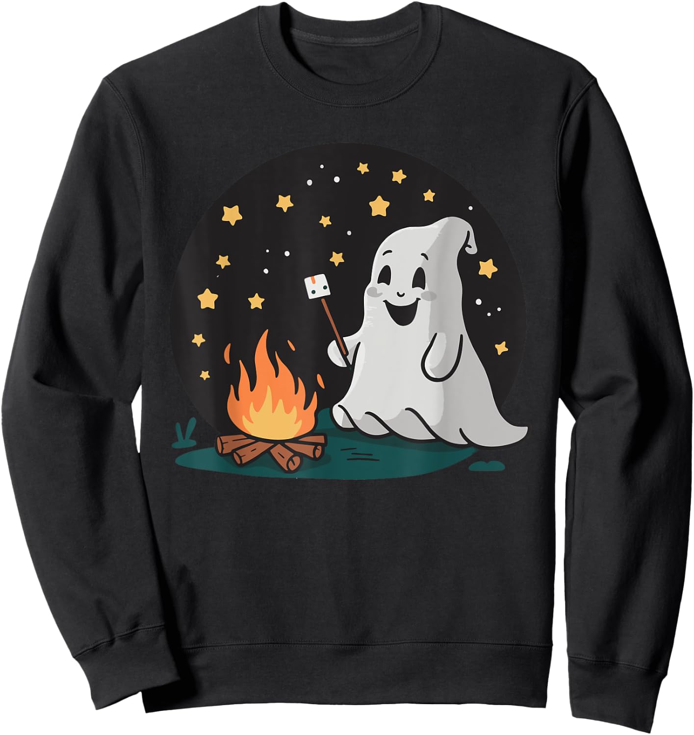 Ghost Camping Sweatshirt - Sweatshirt | Black