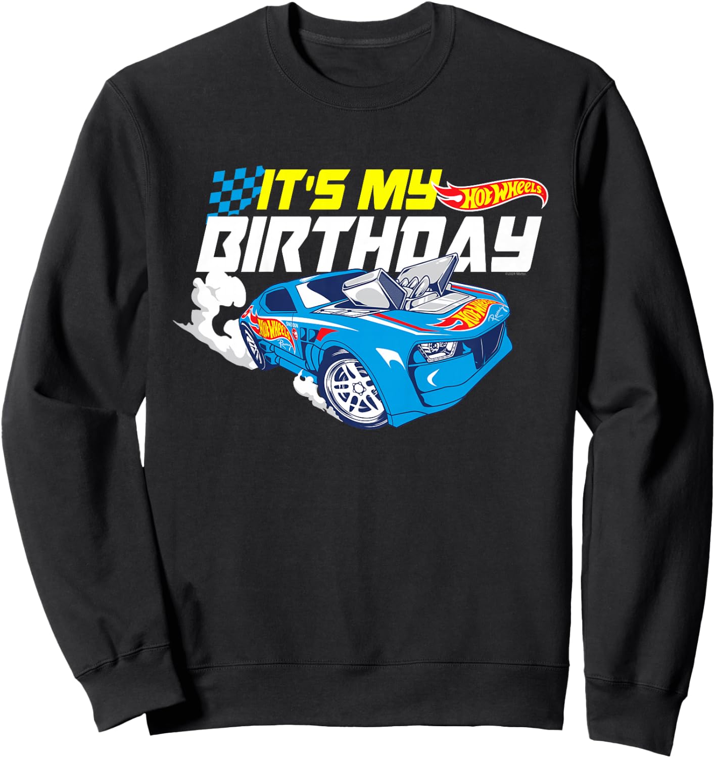 Kids Hot Wheels It's My Birthday Go Fast Sweatshirt - Sweatshirt | Black