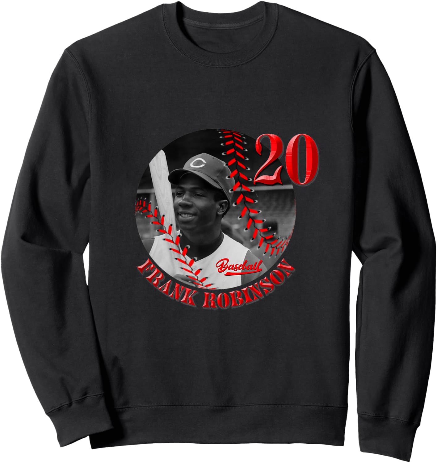 Frank Robinson_Baseball_002 Sweatshirt - Sweatshirt | Black