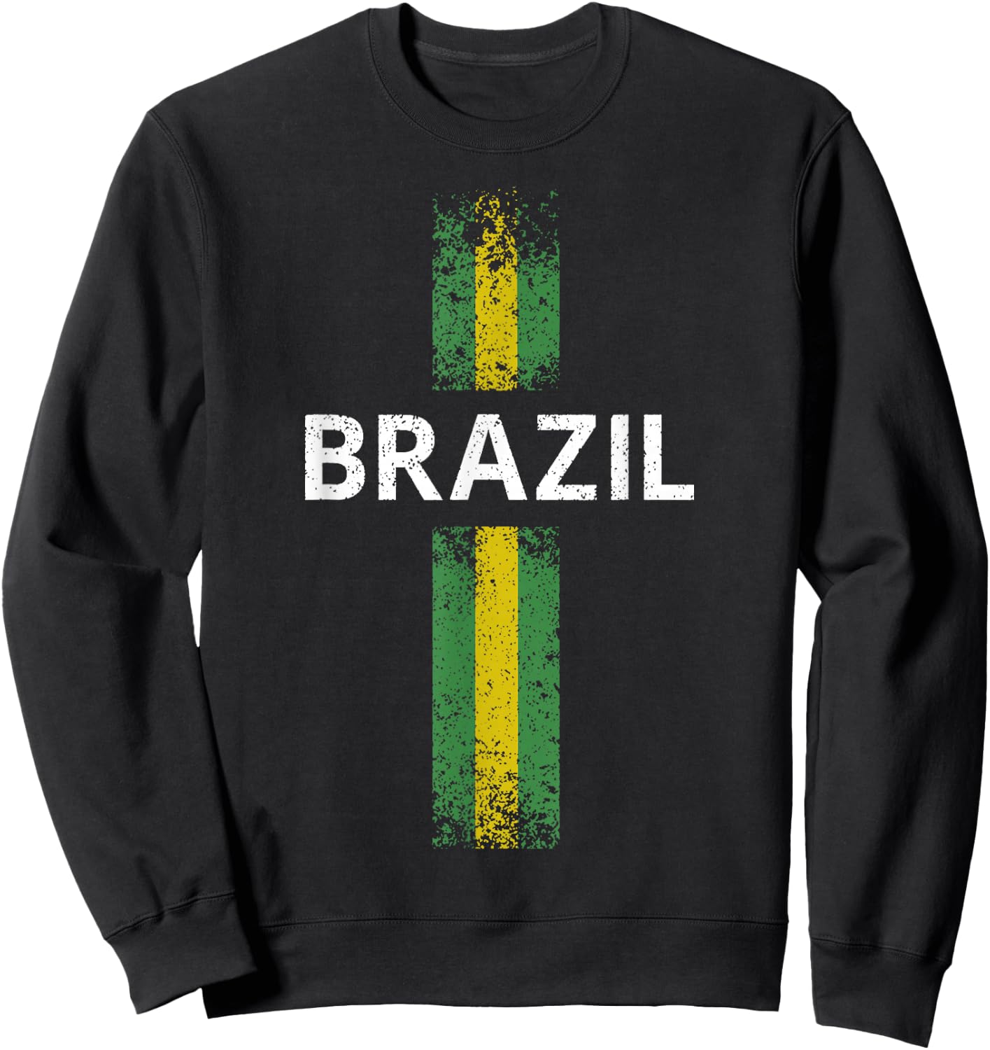 Brazil Jersey Football Brazilian Brazil National Pride Sweatshirt - Sweatshirt | Black