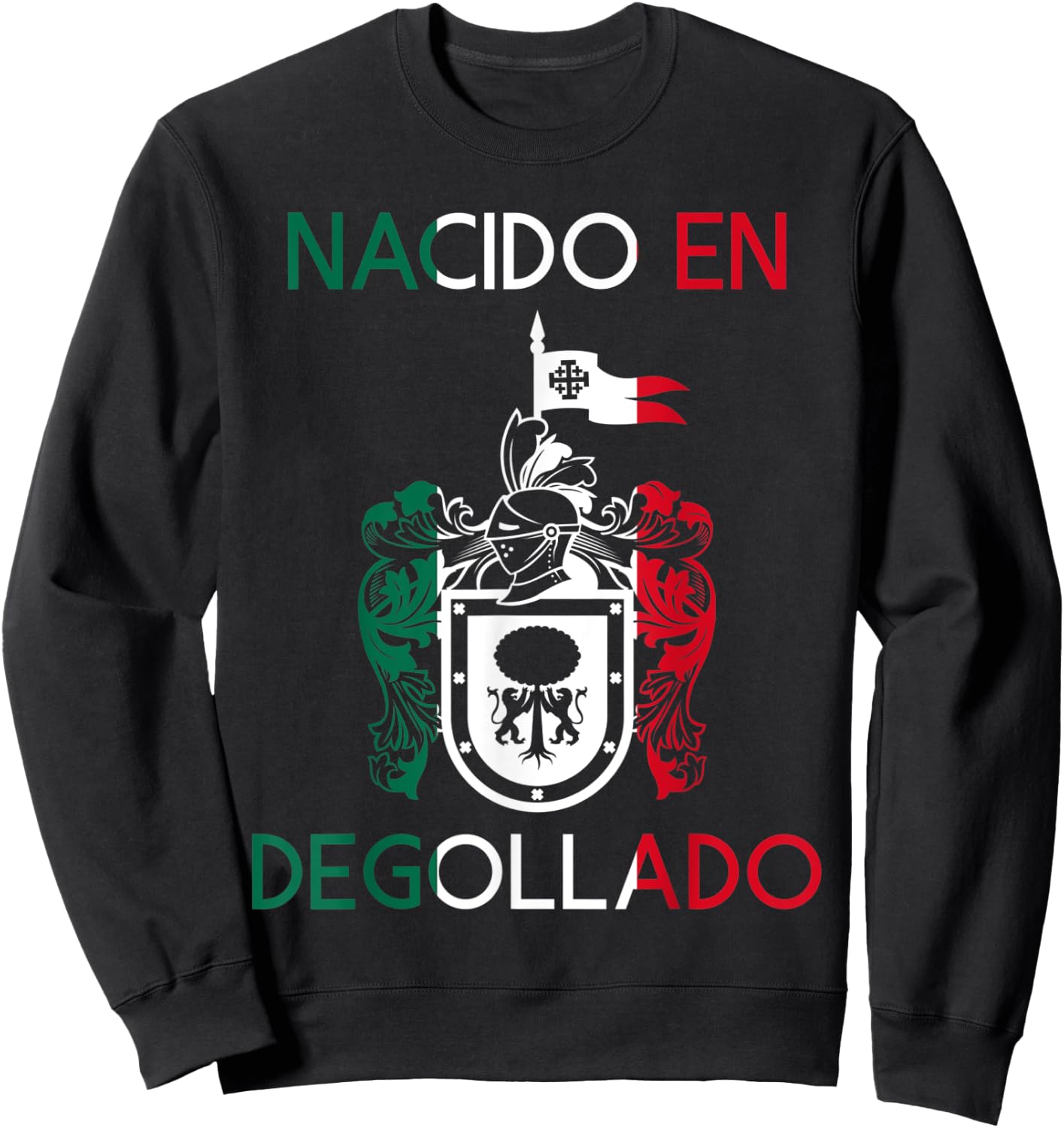 Degollado Jalisco Estado De Mexico Escudo Eagle Aguila Sweatshirt - Sweatshirt | Black