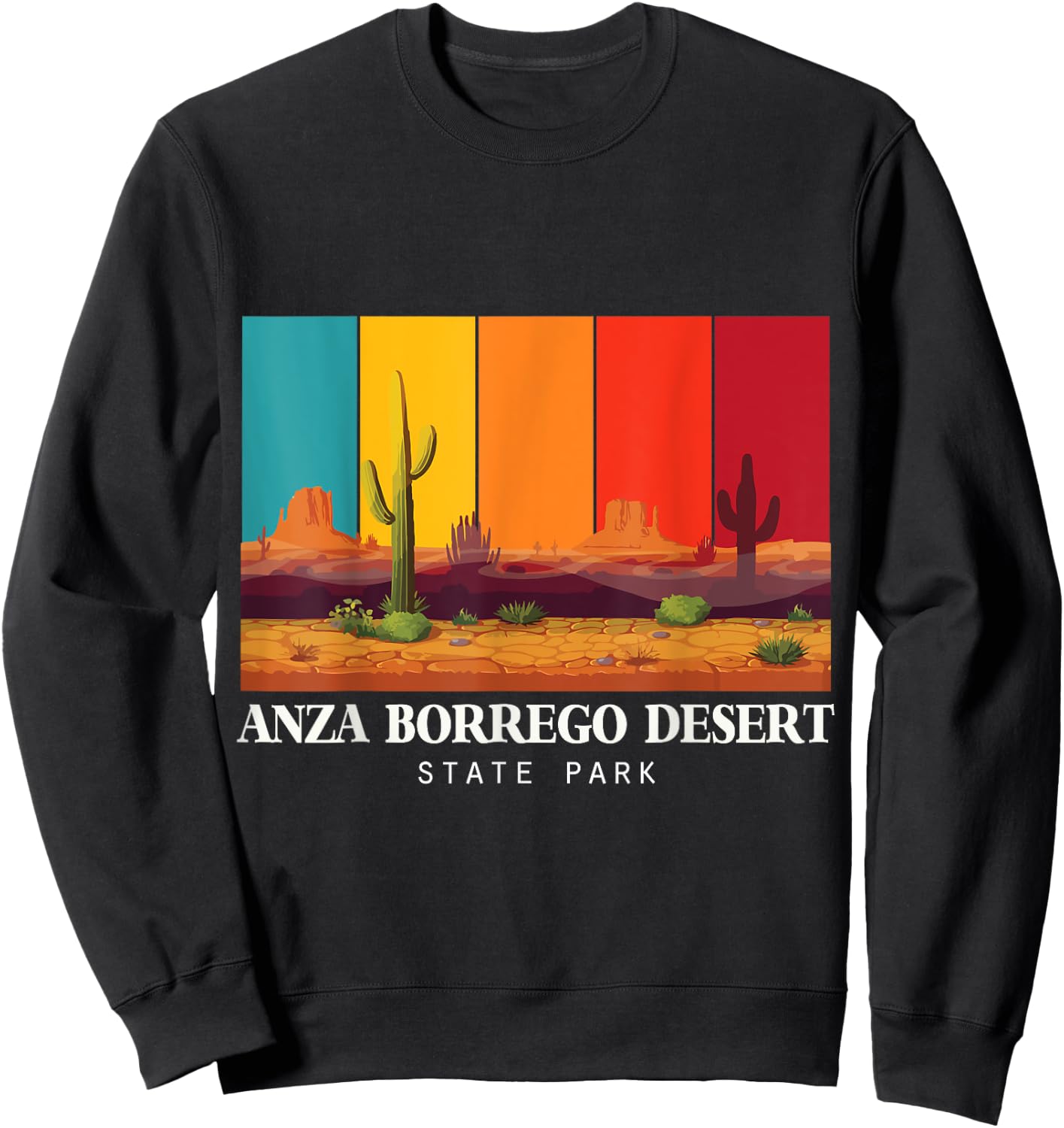 Anza Borrego Desert State Park Cactus Souvenir Colorado Sweatshirt - Sweatshirt | Black