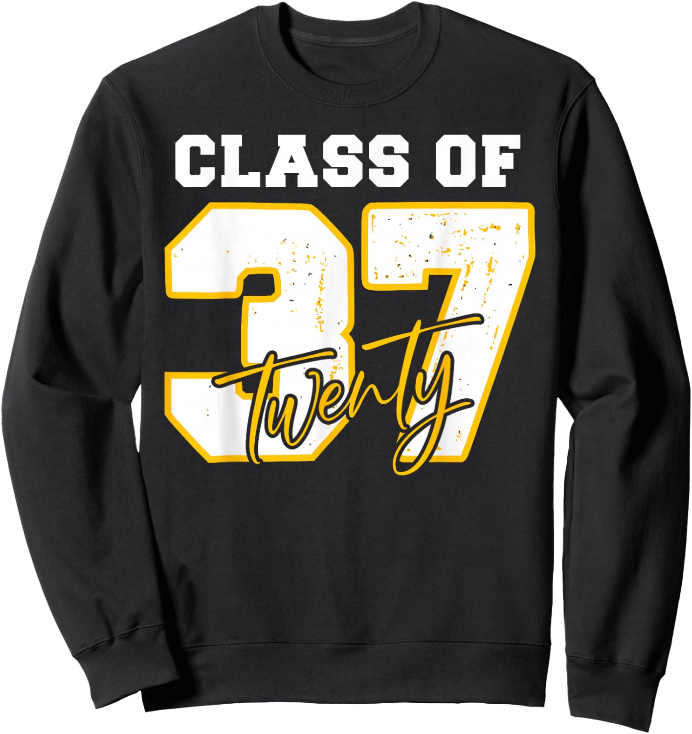 Class of 2037 Pre-K to Graduation Back 2 School Grow With Me Sweatshirt - Sweatshirt | Black