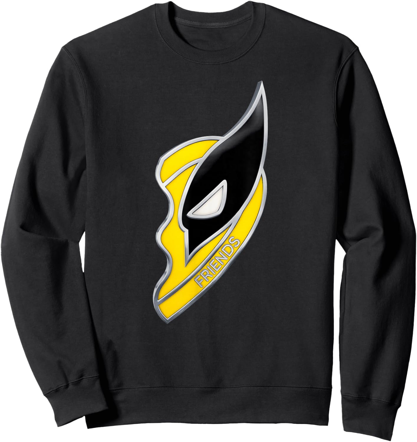 Marvel Studios Deadpool & Wolverine Best Friends Heart Right Sweatshirt - Sweatshirt | Black