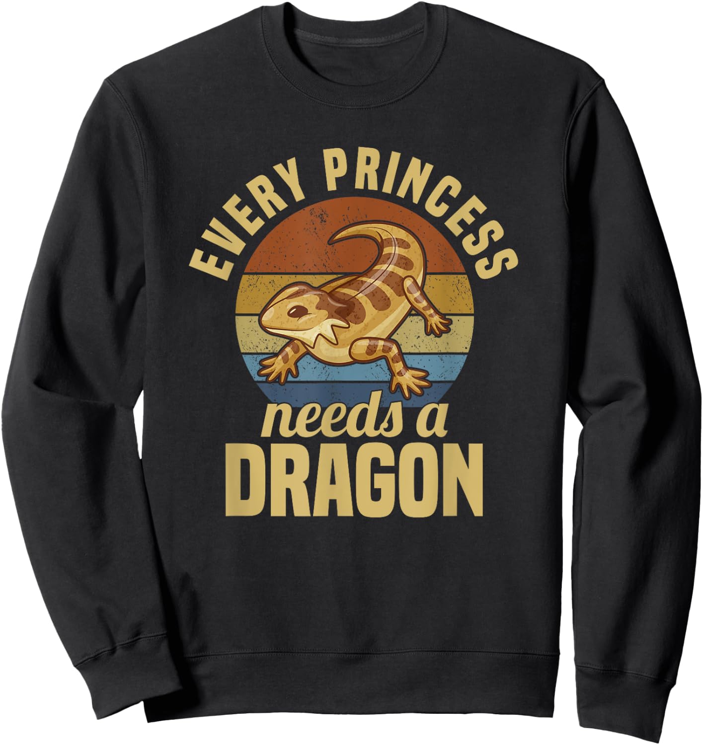 Bearded Dragon Lizard Reptile Pet Sweatshirt - Sweatshirt | Black