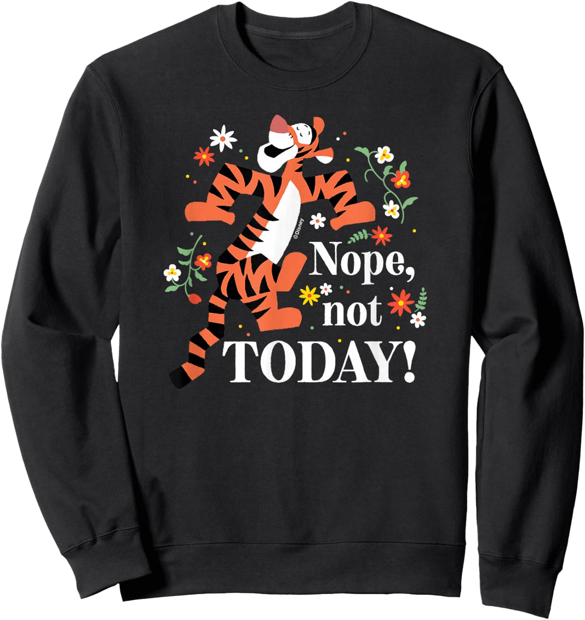 Winnie The Pooh - Tigger Nope Not Today Sweatshirt - Sweatshirt | Black