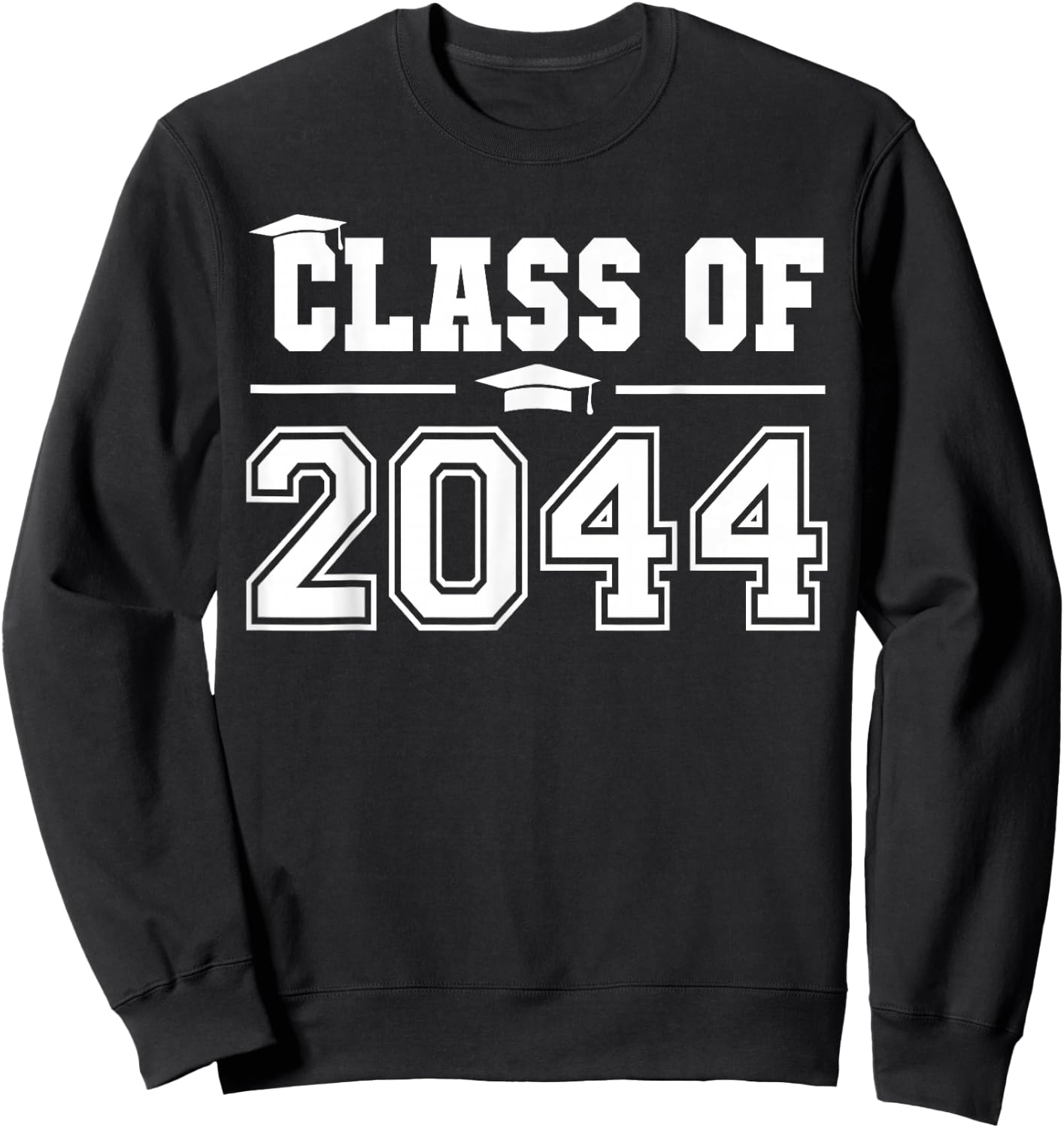 Class of 2044 Grow With Me First Day of School Graduation Sweatshirt - Sweatshirt | Black