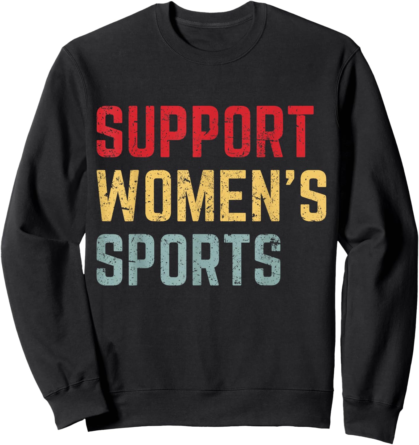 Support Women's Sports Sweatshirt - Sweatshirt | Black