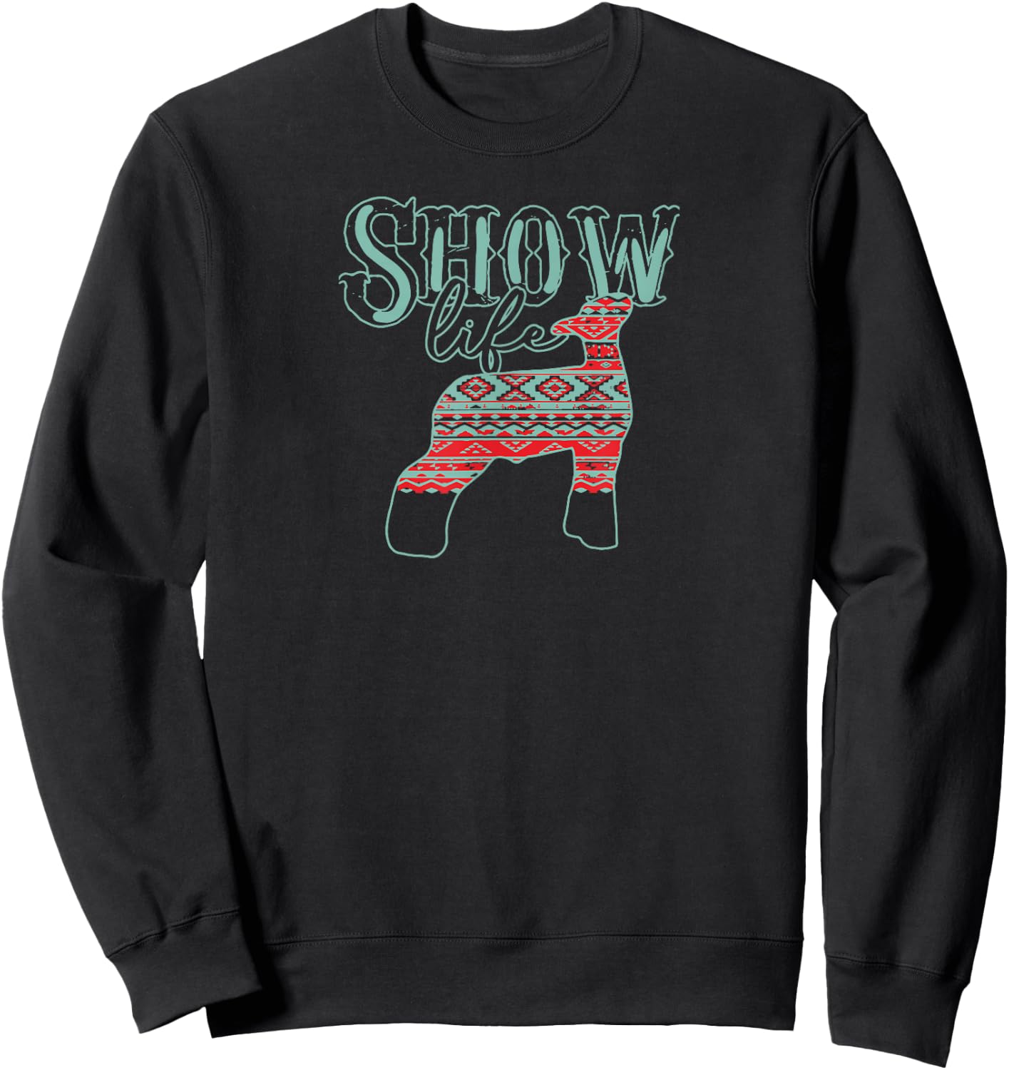 Southwestern Personal Fashion Choice Livestock Show Sweatshirt - Sweatshirt | Black