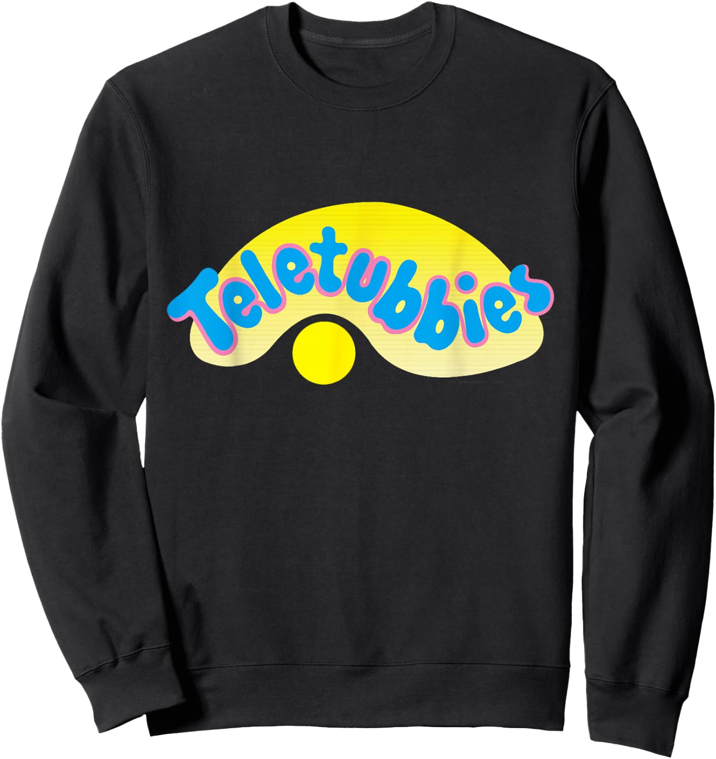 Teletubbies Adult T Shirt - Logo Sweatshirt - Sweatshirt | Black