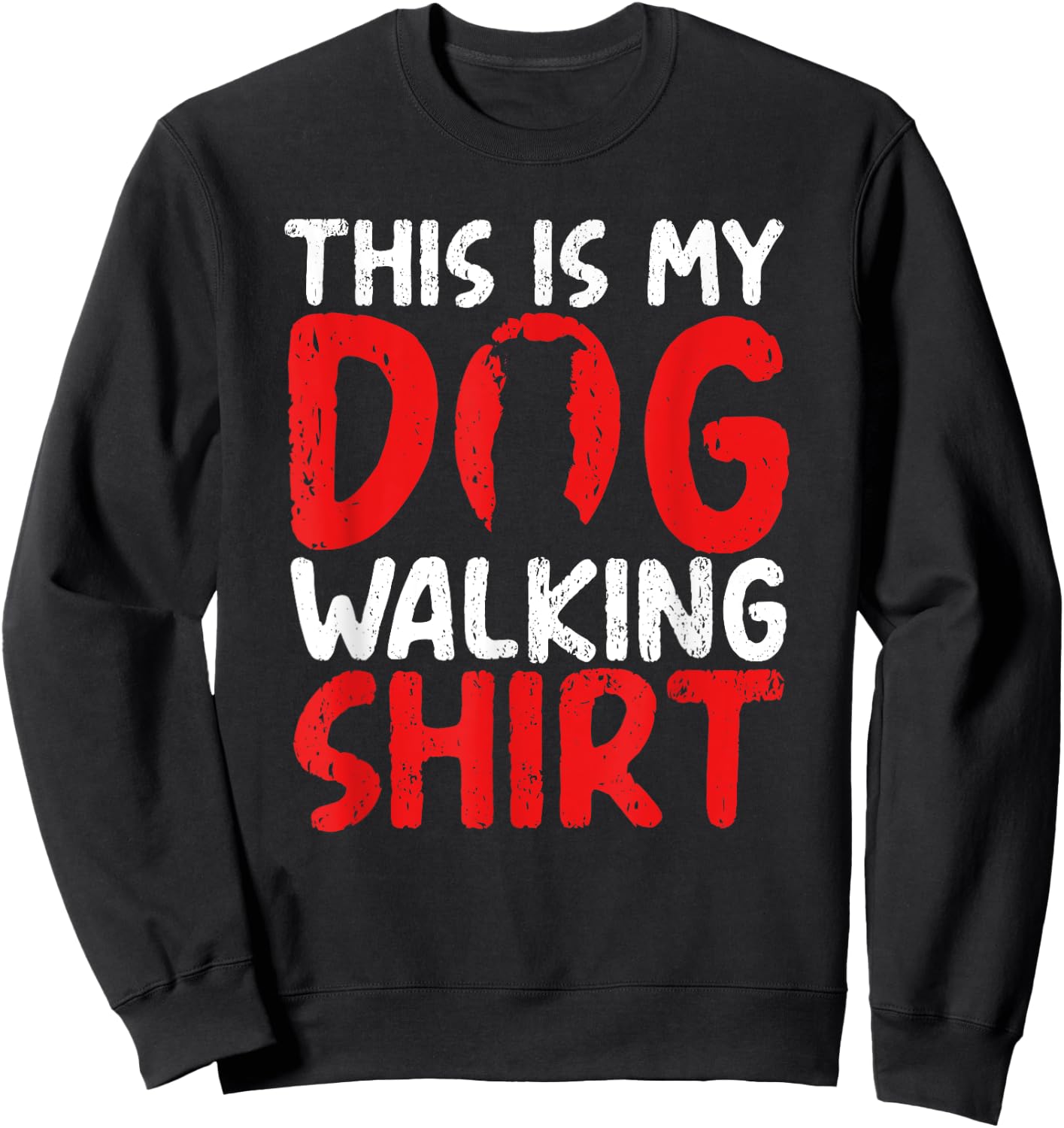 This Is My Dog Walking Pet Lover Owner Sitter Cute Sweatshirt - Sweatshirt | Black