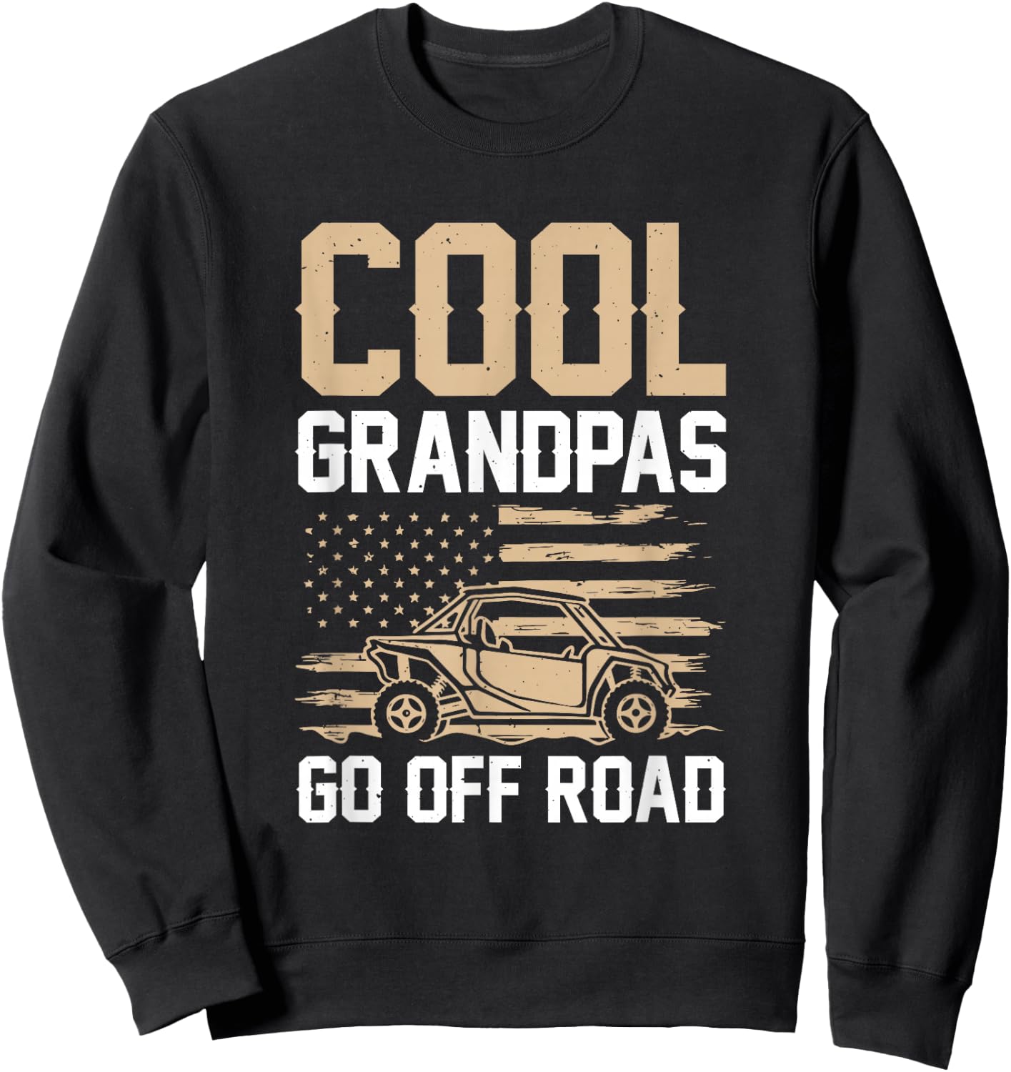 Cool Grandpas Go Off Road Sweatshirt - Sweatshirt | Black