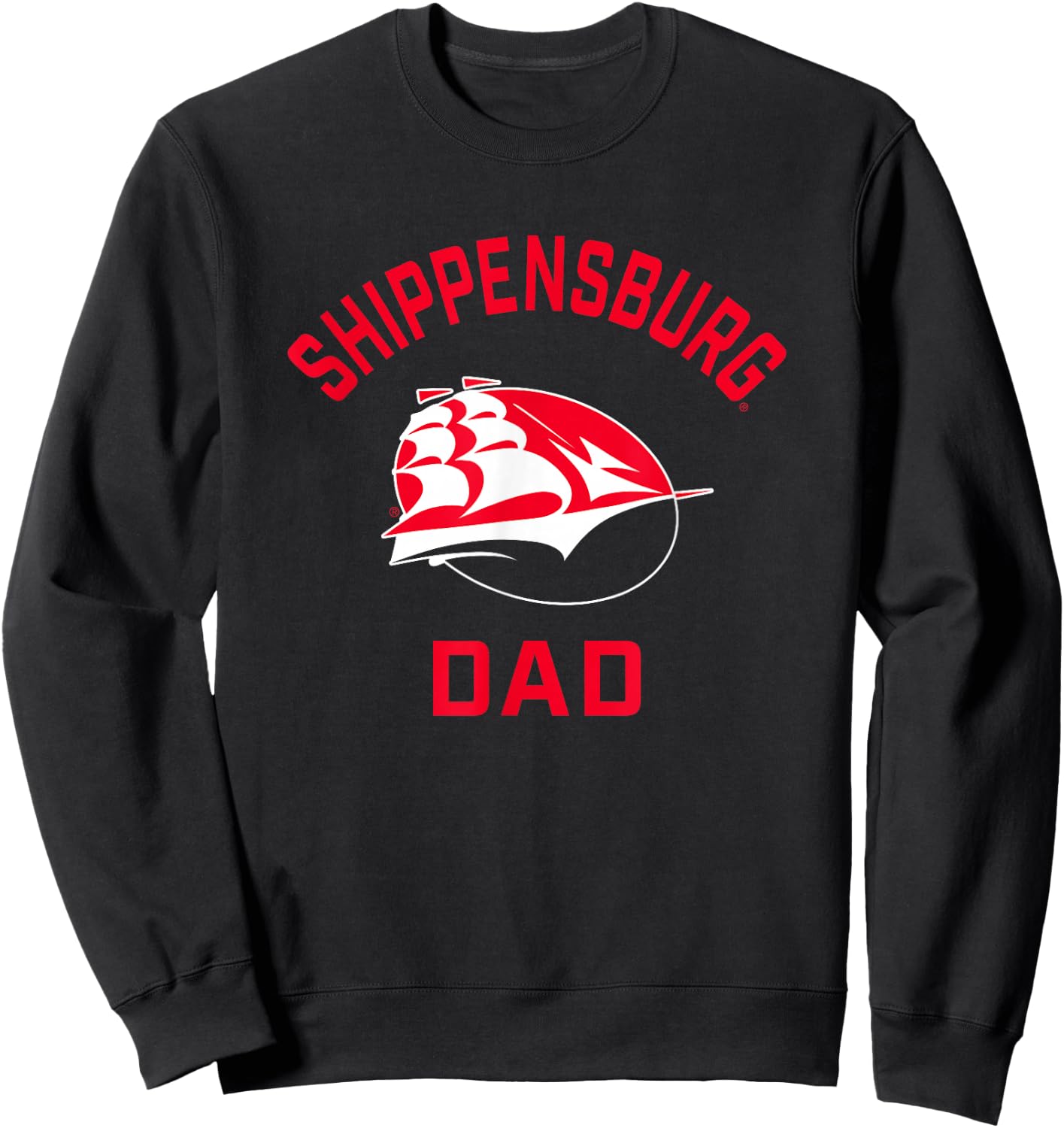 Shippensburg University Raiders Arched Dad Sweatshirt - Sweatshirt | Black