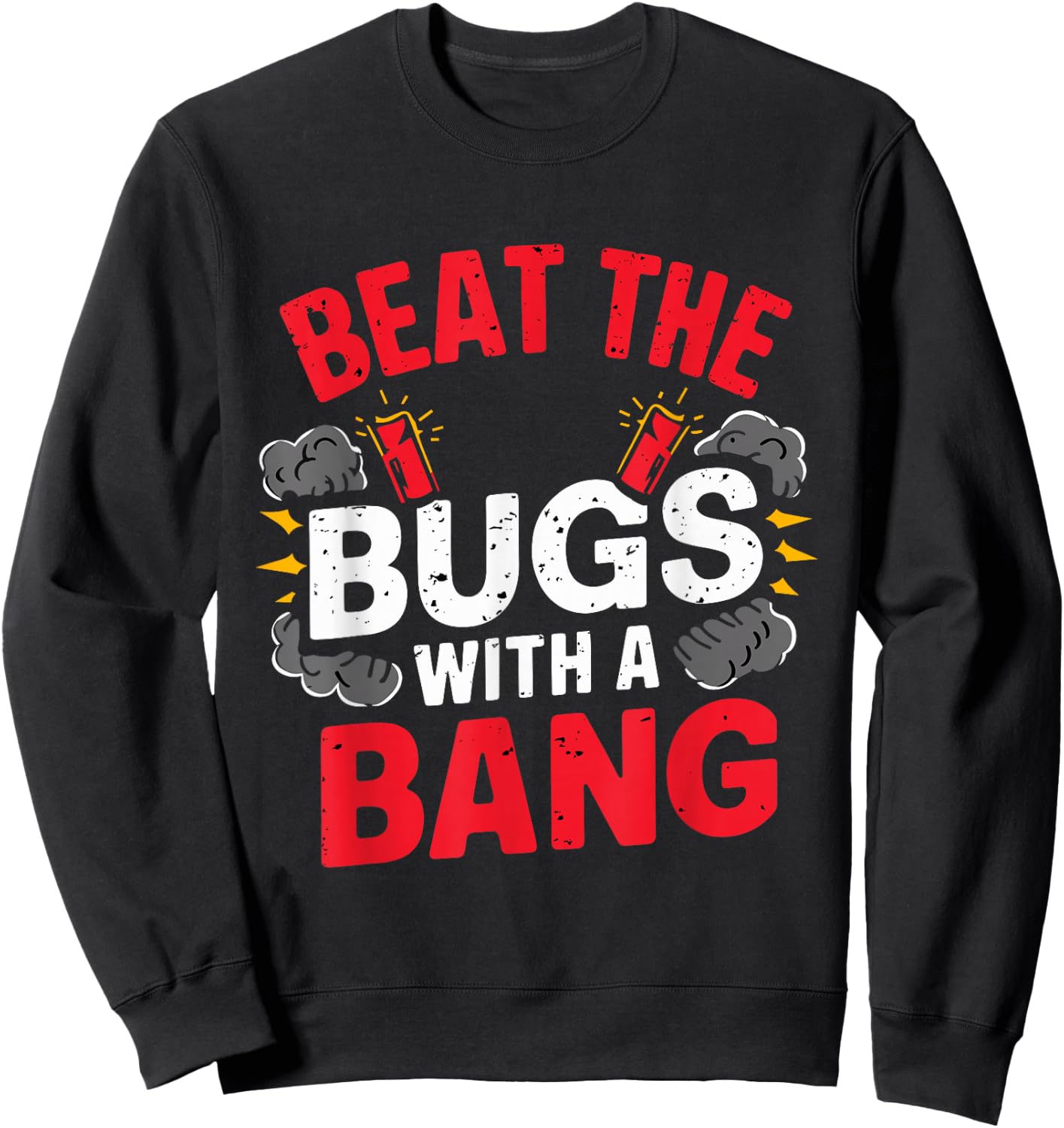 Insect Humor Funny Mosquito Ant Picnic Bug Repellent Sweatshirt - Sweatshirt | Black