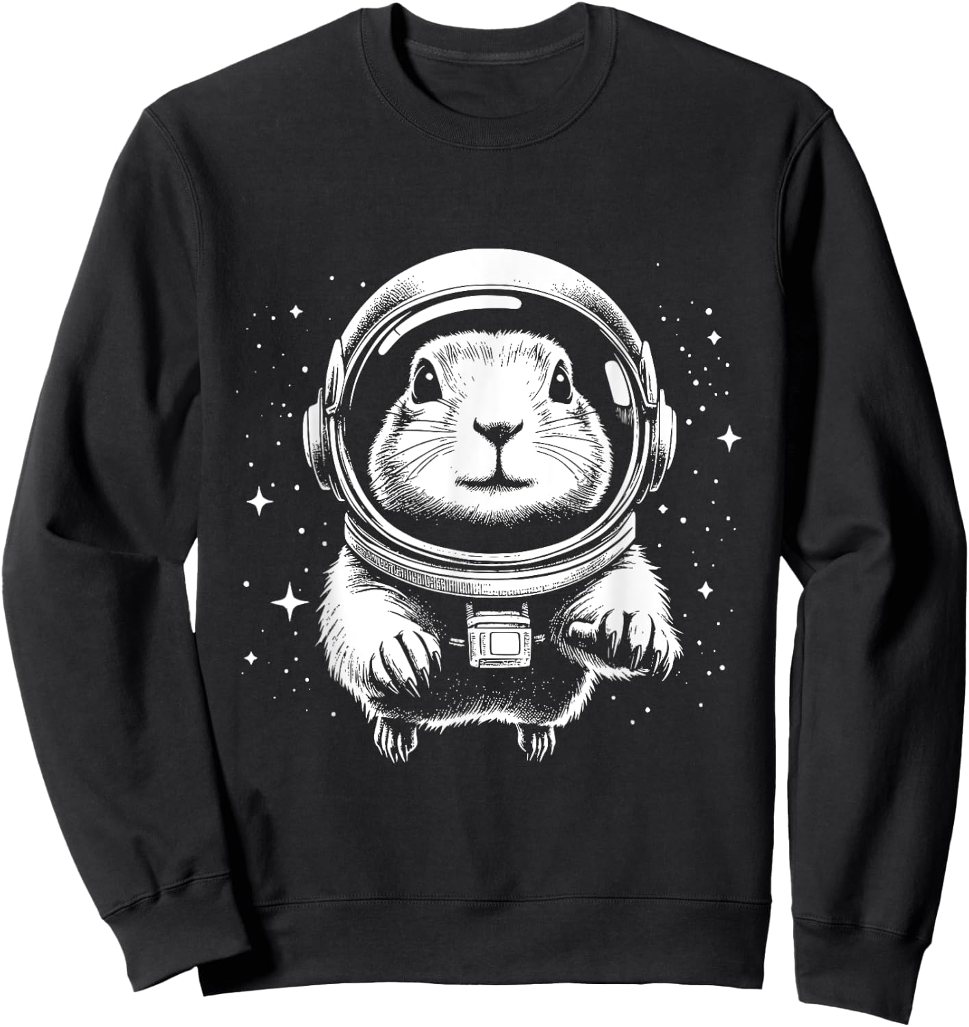Prairie Dog Dad Mom Space - Astronaut Prairie Dog Women Sweatshirt - Sweatshirt | Black
