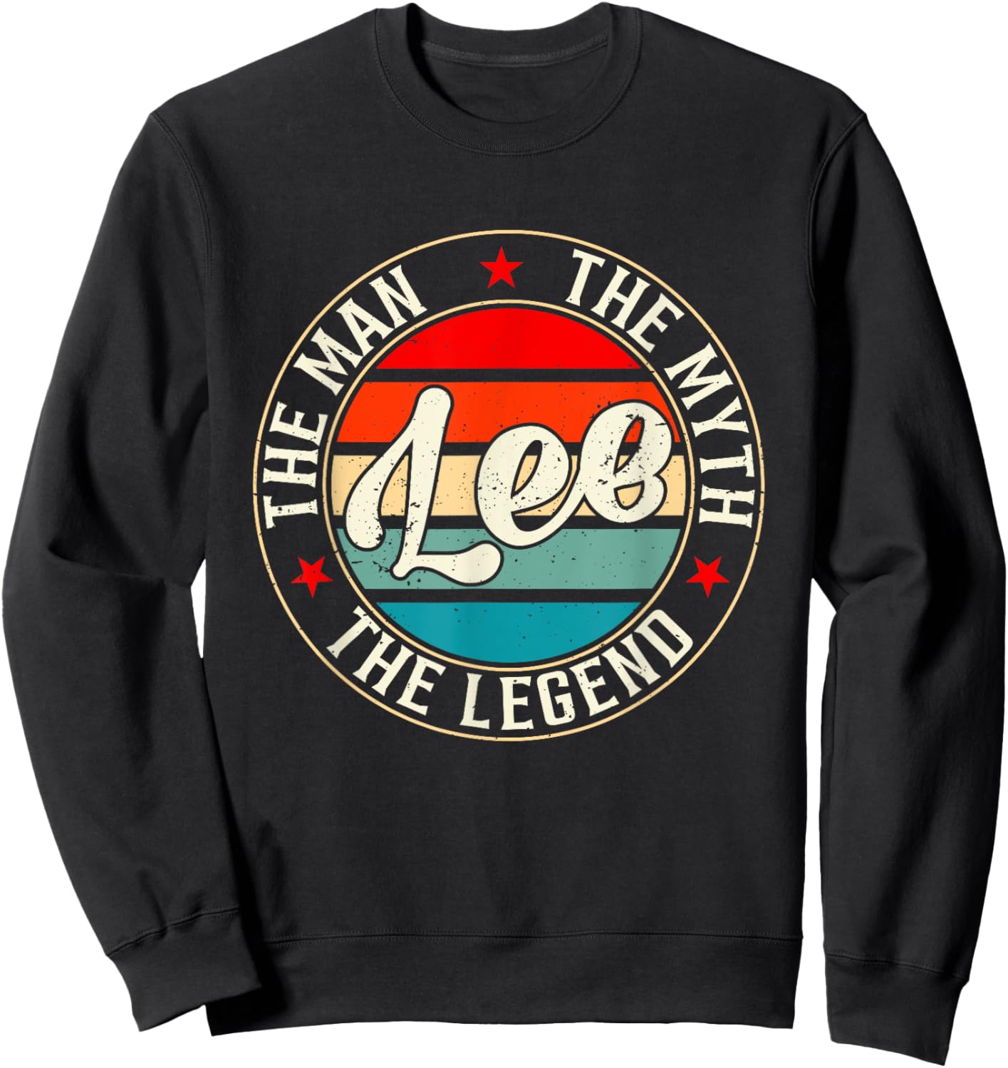 LEE The Man The Myth The Legend Shirt Funny Personalized Sweatshirt - Sweatshirt | Black