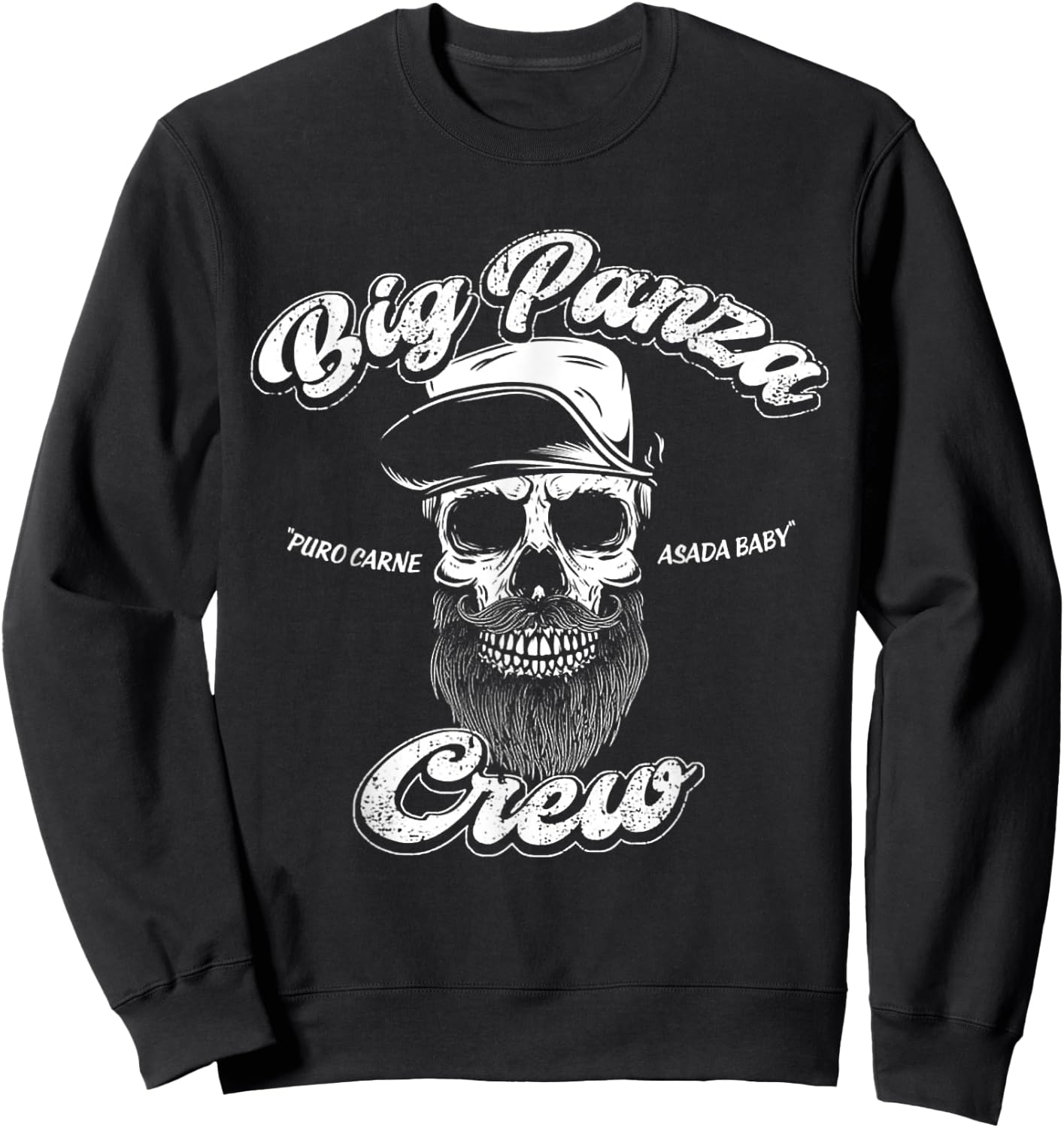 BIg Panza Puro Carne Asada Baby Crew Sweatshirt - Sweatshirt | Black