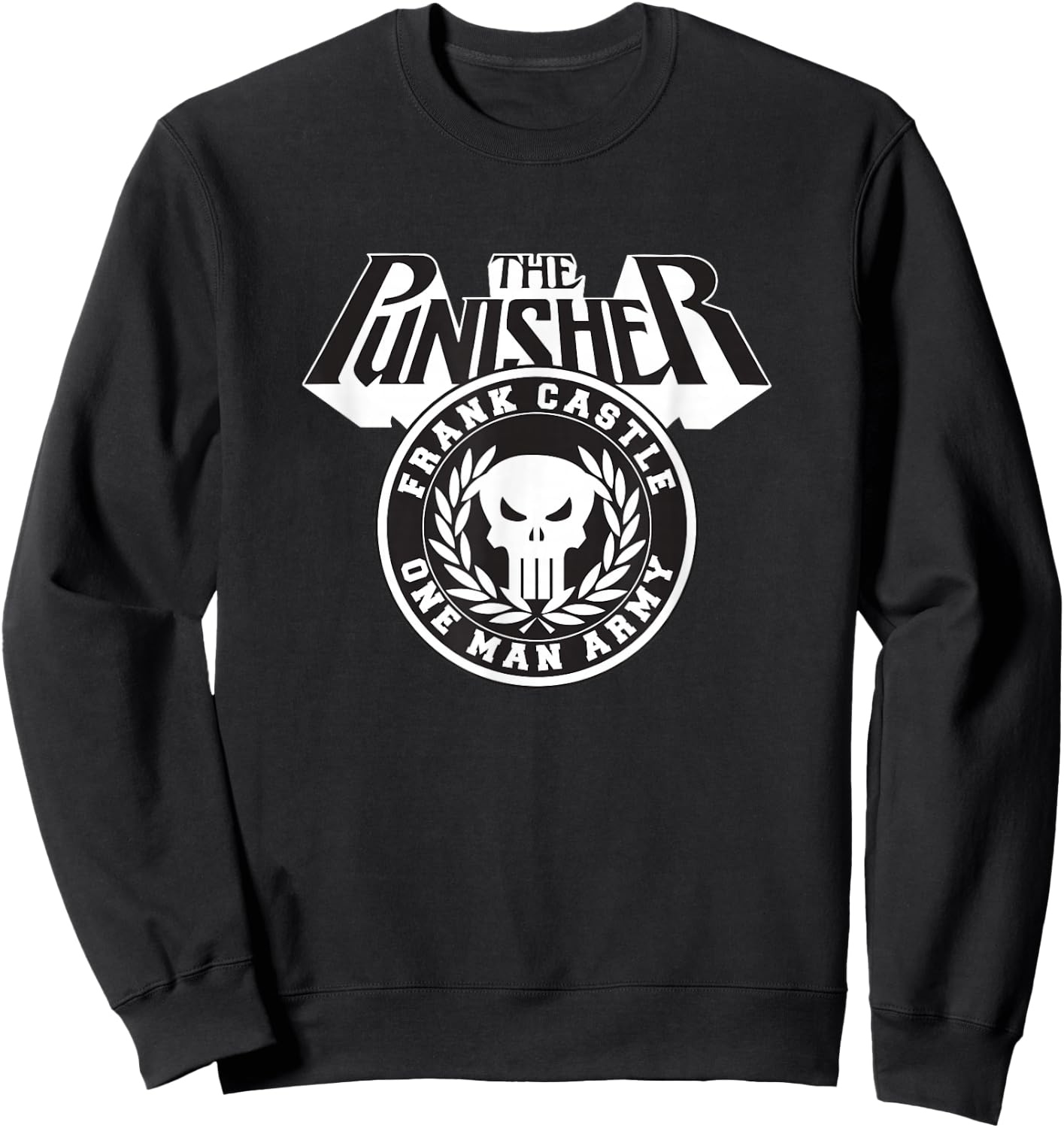 Marvel Punisher Frank Castle One Man Army Big Chest Icon Sweatshirt - Sweatshirt | Black