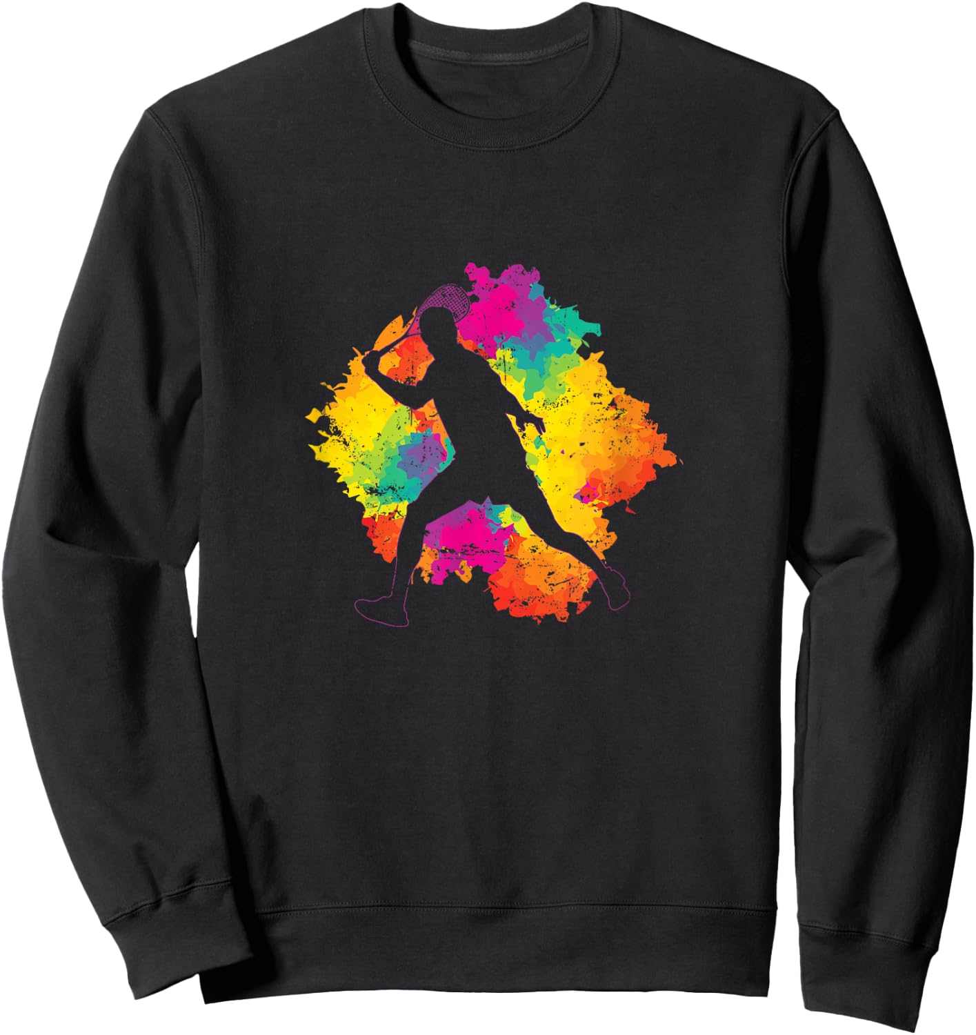 Focused Squash Player Ready Sweatshirt - Sweatshirt | Black