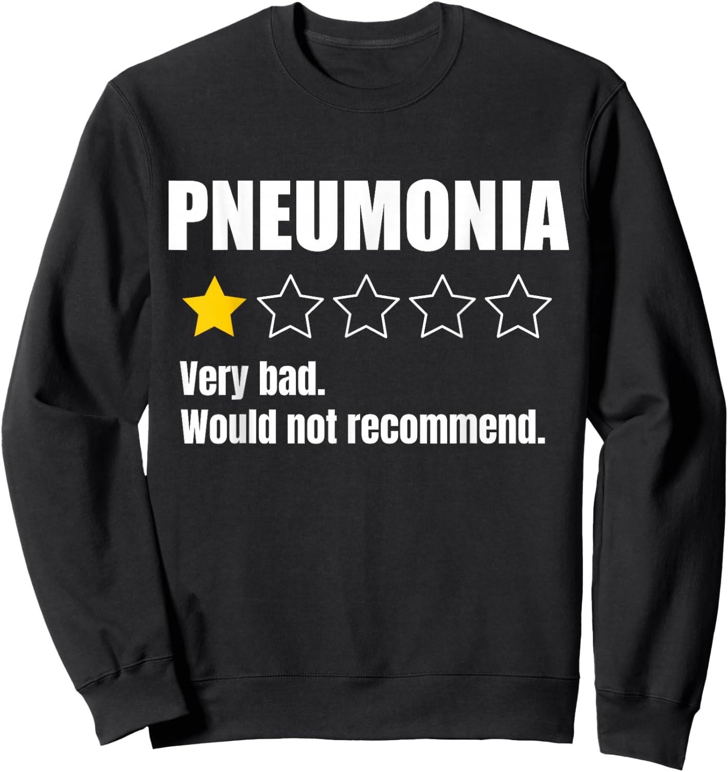 Pneumonia Awareness Warrior Support Sweatshirt - Sweatshirt | Black