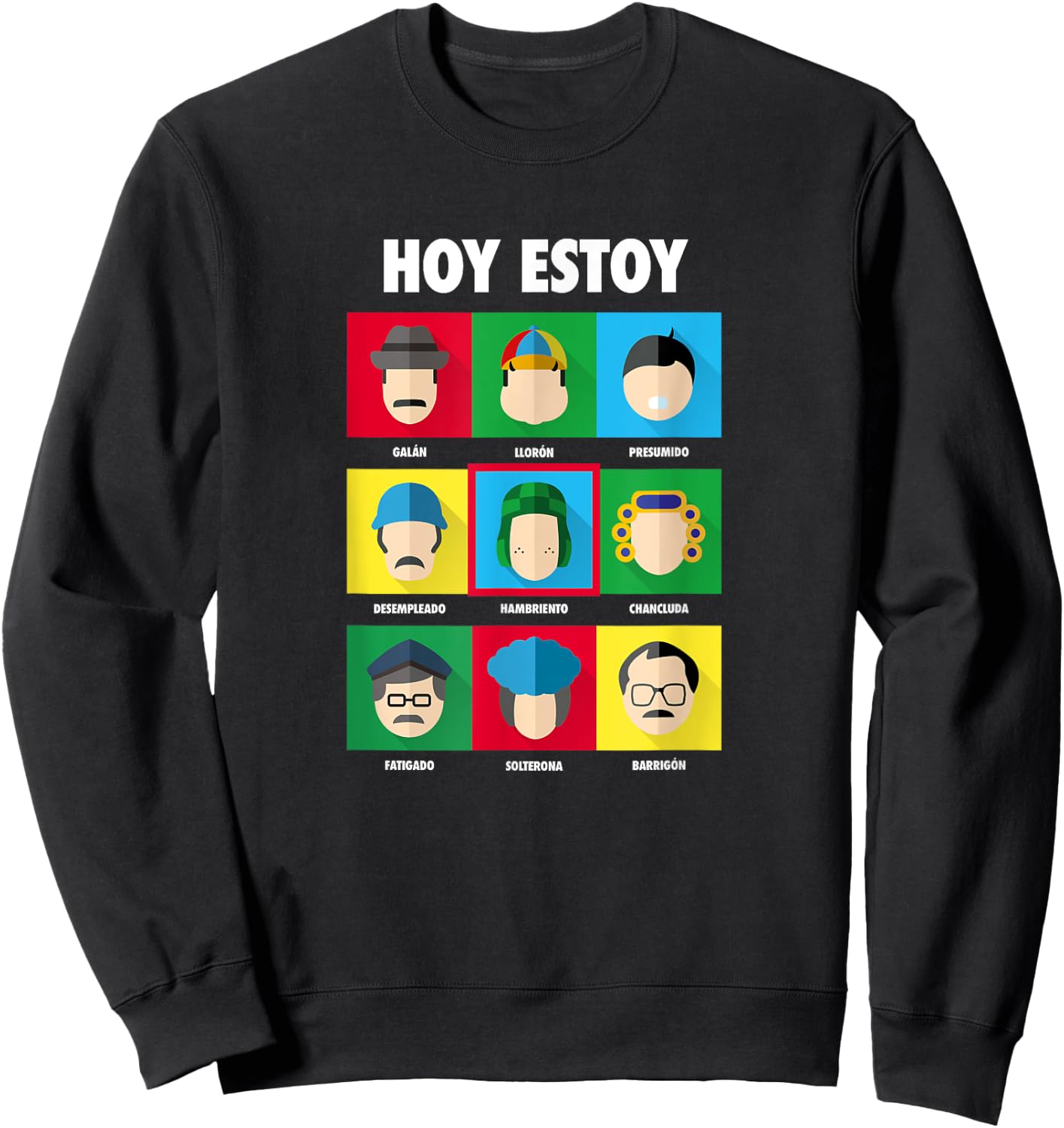 El Chavo - Colorful Desings for Kids, Teen, Women & Men Sweatshirt - Sweatshirt | Black