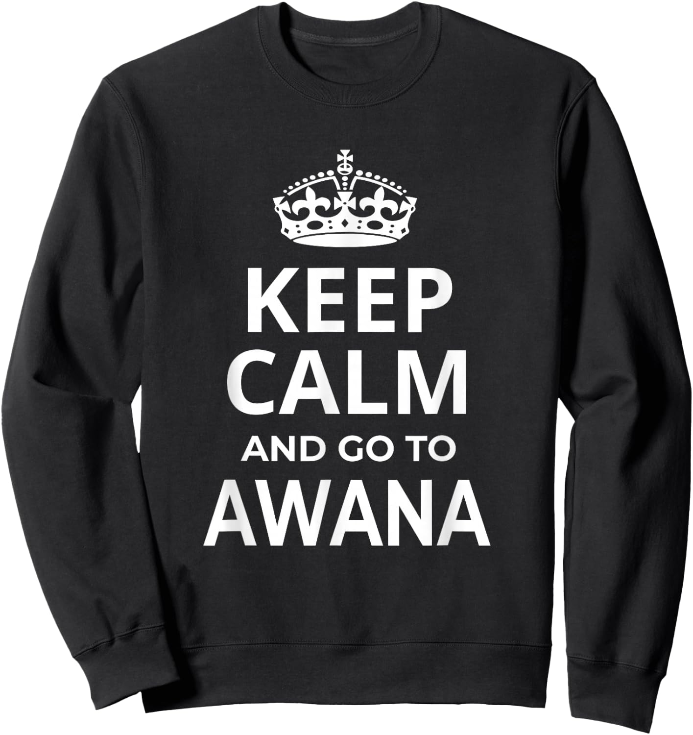 Awana Souvenirs / 'Keep Calm And Go To Awana Beach Resort!' Sweatshirt - Sweatshirt | Black