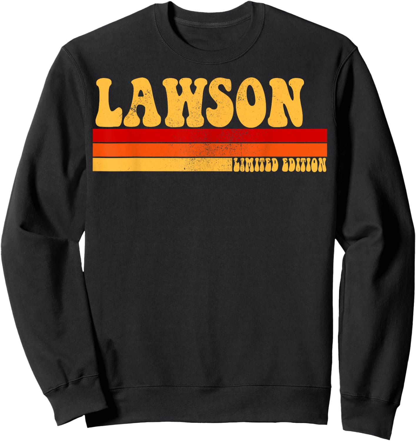 LAWSON Name Personalized Idea Men Retro Vintage LAWSON Sweatshirt - Sweatshirt | Black