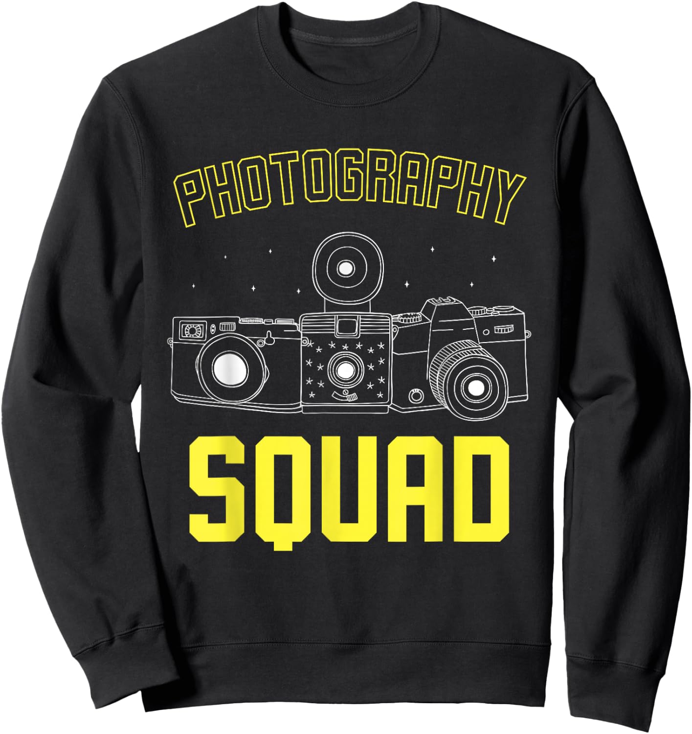 Photography Squad Job Camera Photographer Photography Sweatshirt - Sweatshirt | Black