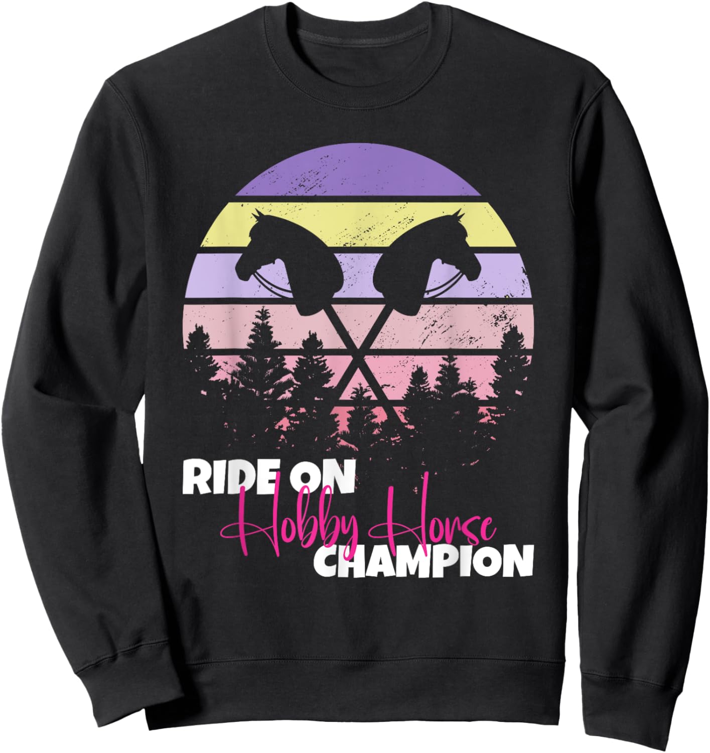 Ride On Hobby Horse Champion hobby horse Sweatshirt - Sweatshirt | Black