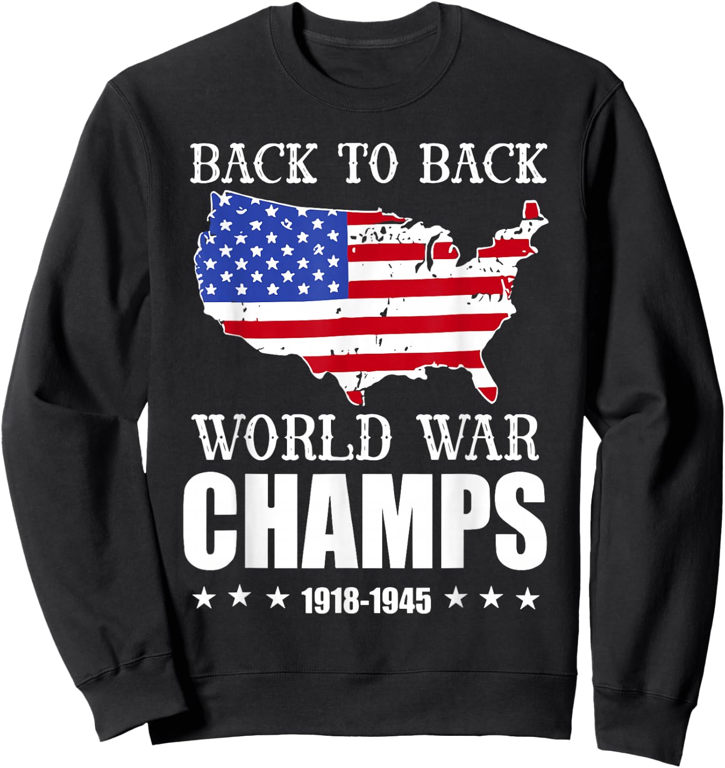 World War Champs 4th Of July Sweatshirt - Sweatshirt | Black