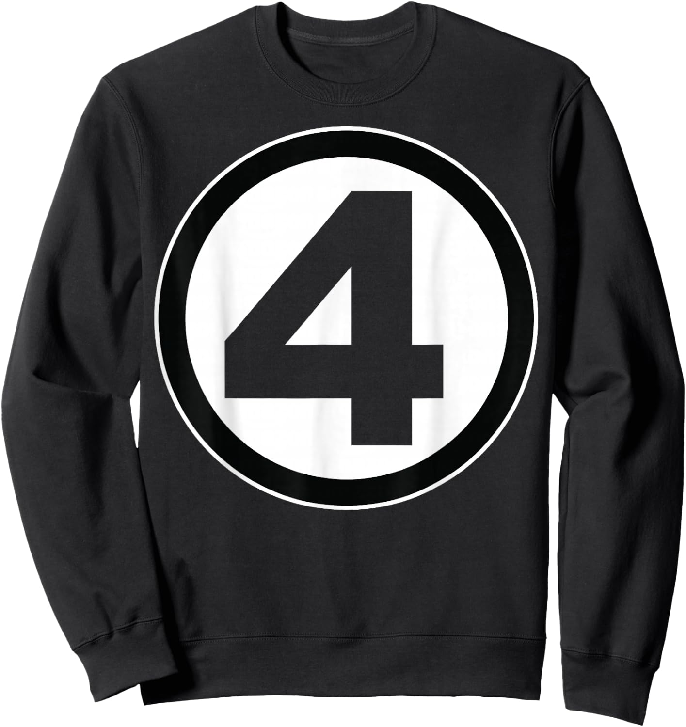 Marvel Fantastic Four Bold Center Chest Logo Small Sweatshirt - Sweatshirt | Black