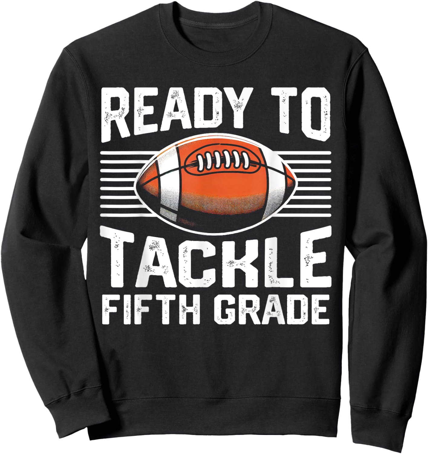 Football Fifth Grade First Day Of School Football 5th Grade Sweatshirt - Sweatshirt | Black