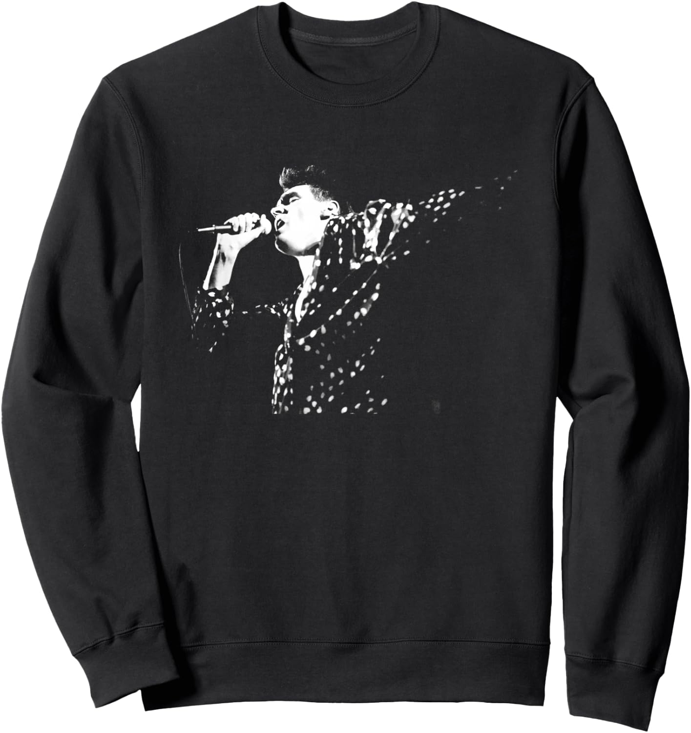 Morrissey of The Smiths Live 1985 by Stephen Wright Sweatshirt - Sweatshirt | Black