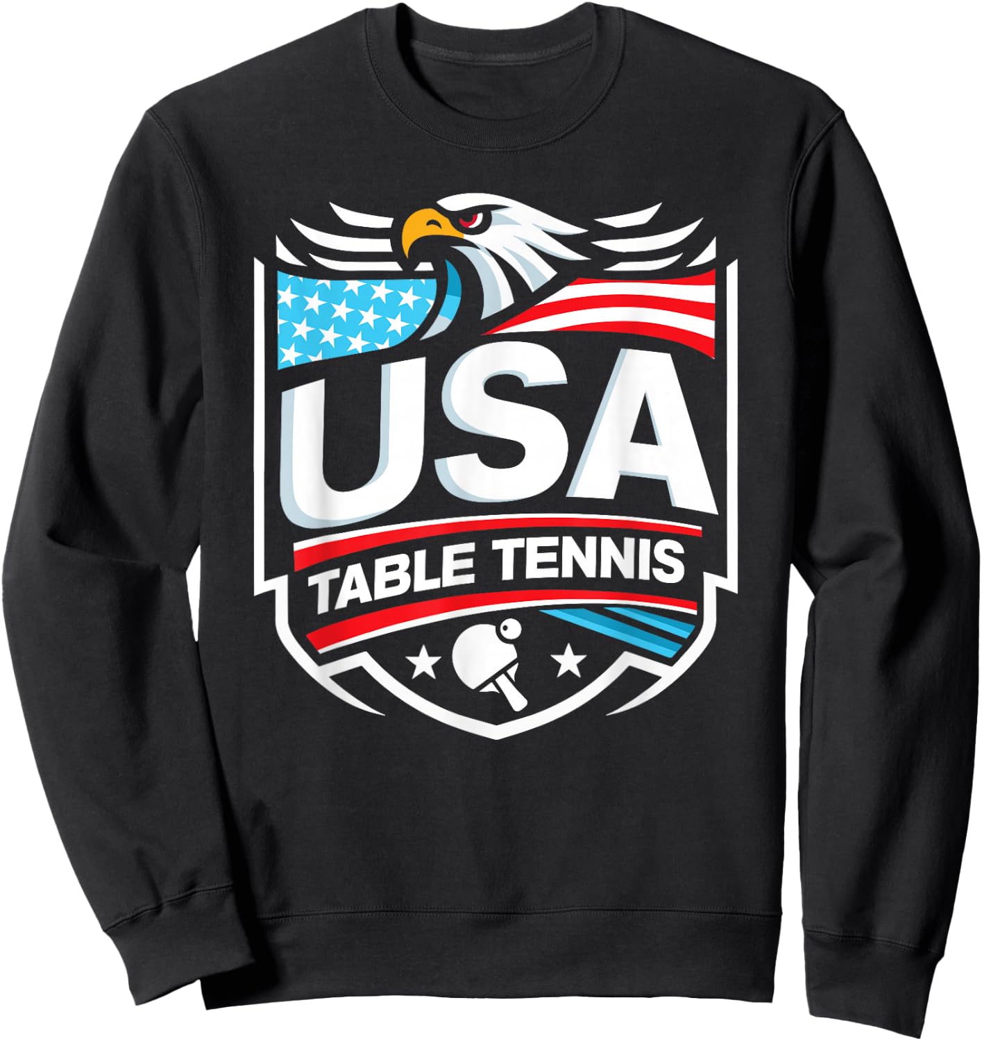 USA Table Tennis Sweatshirt - Sweatshirt | Black