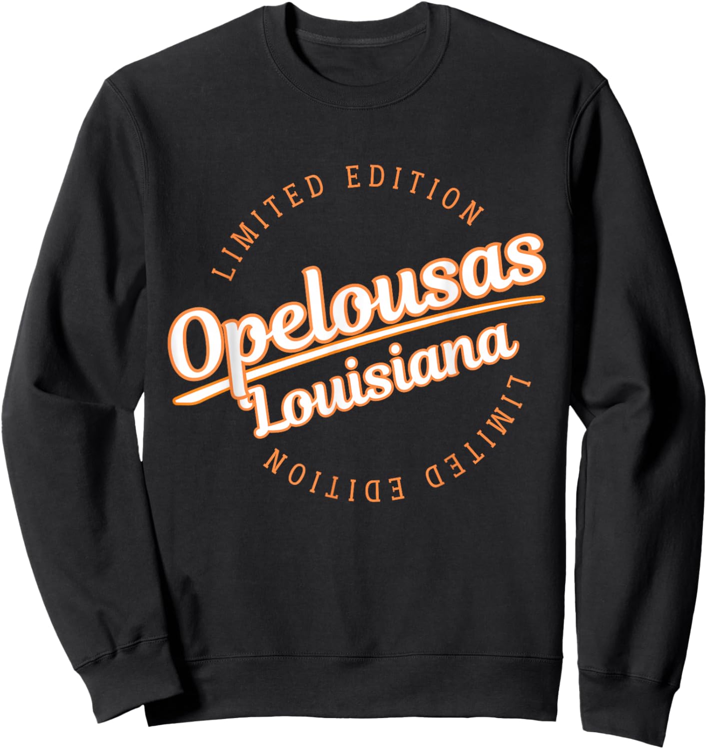 Retro Athletic Opelousas LA Apparel Sweatshirt - Sweatshirt | Black
