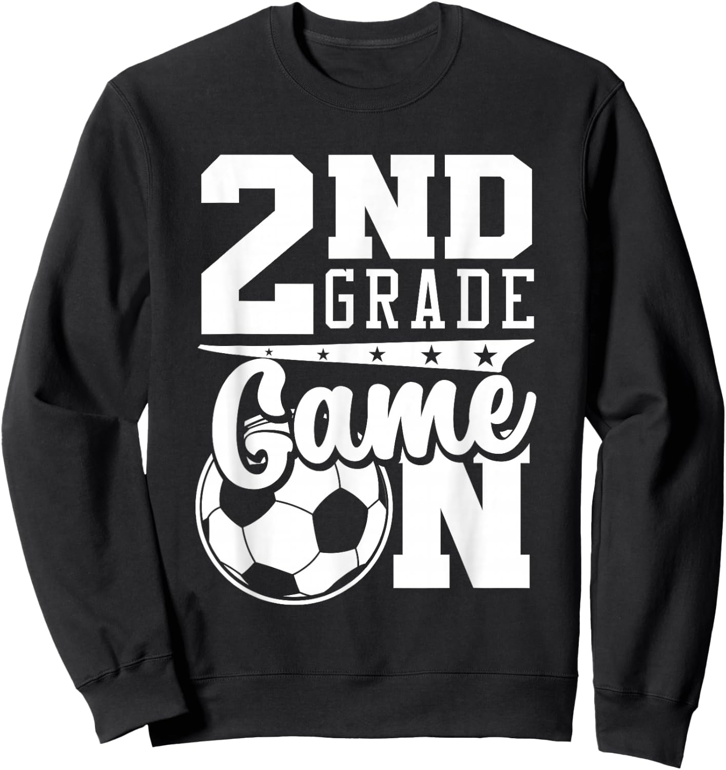 2nd Grade Game On Back To School Soccer Boy Second Grade Sweatshirt - Sweatshirt | Black