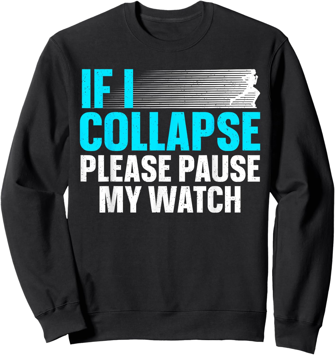 Funny Marathon Runner Run Art Women Marathon Running Sweatshirt - Sweatshirt | Black