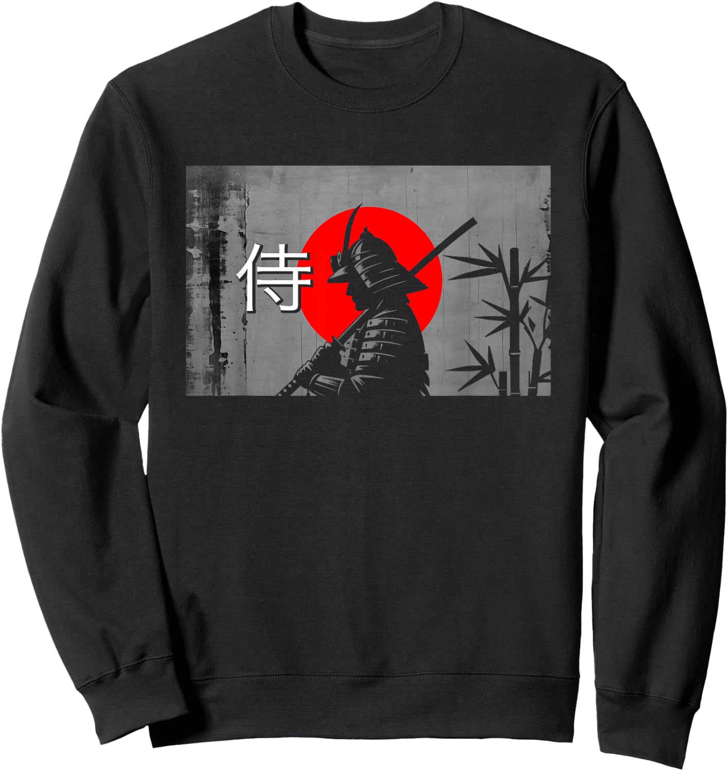 Japanese Samurai Warrior Sweatshirt - Sweatshirt | Black