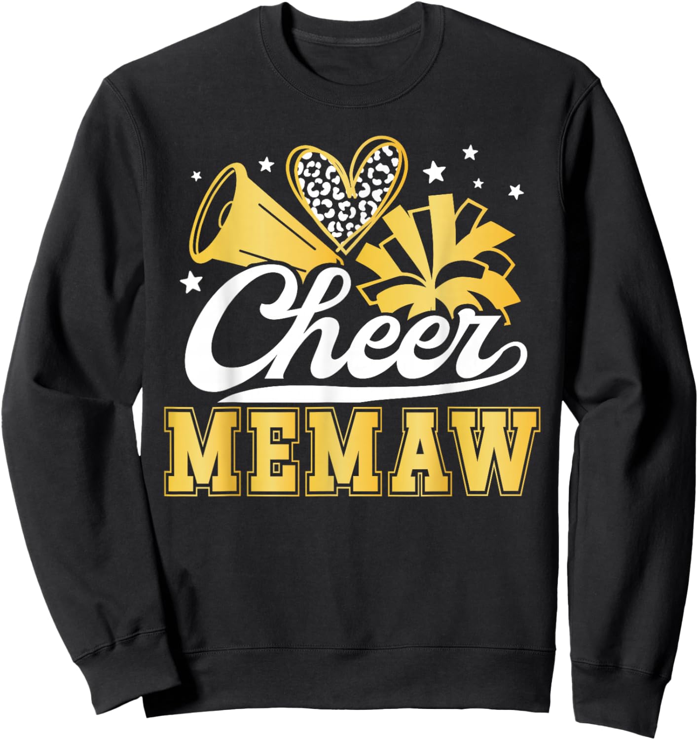 Cheer Memaw Of A Cheerleader Memaw Cheerleading Memaw Sweatshirt - Sweatshirt | Black