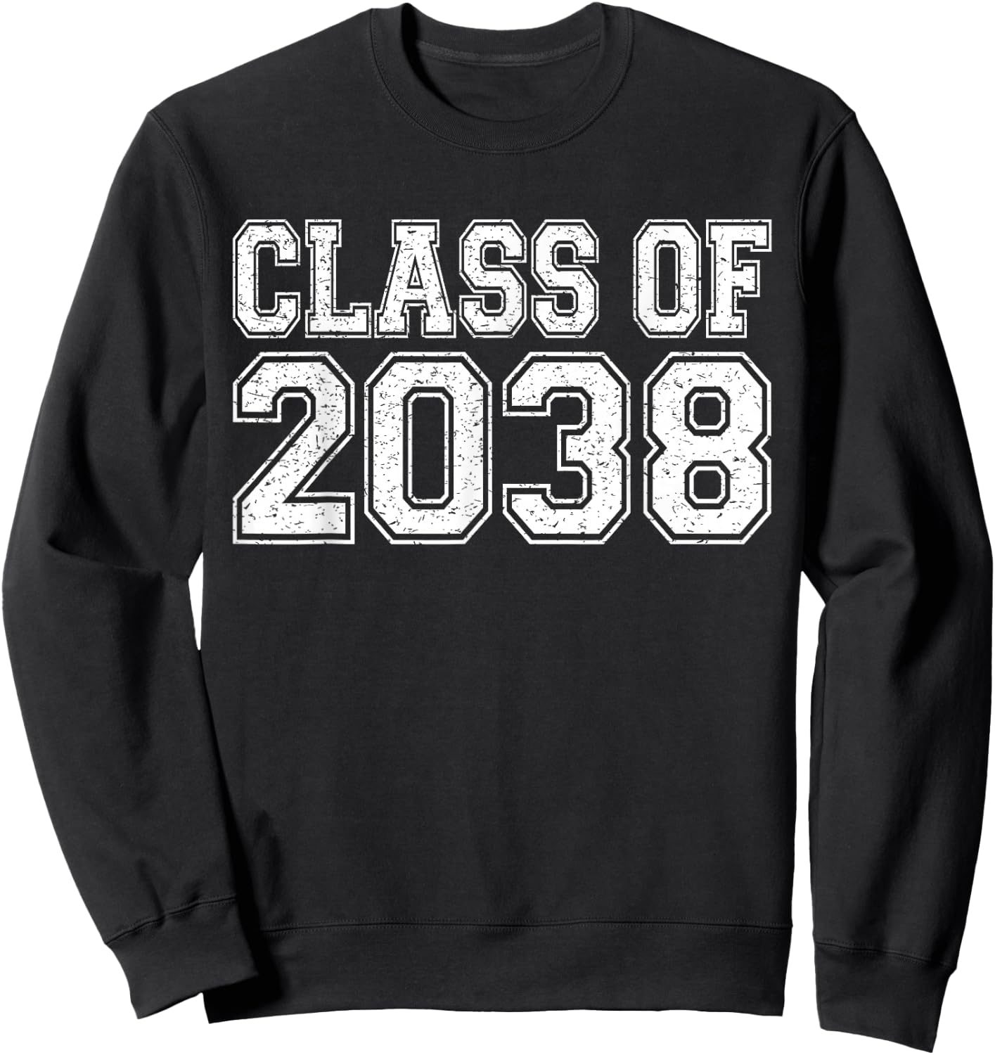 Class of 2038 First Day of Pre-k Graduation 2038 Preschool Sweatshirt - Sweatshirt | Black