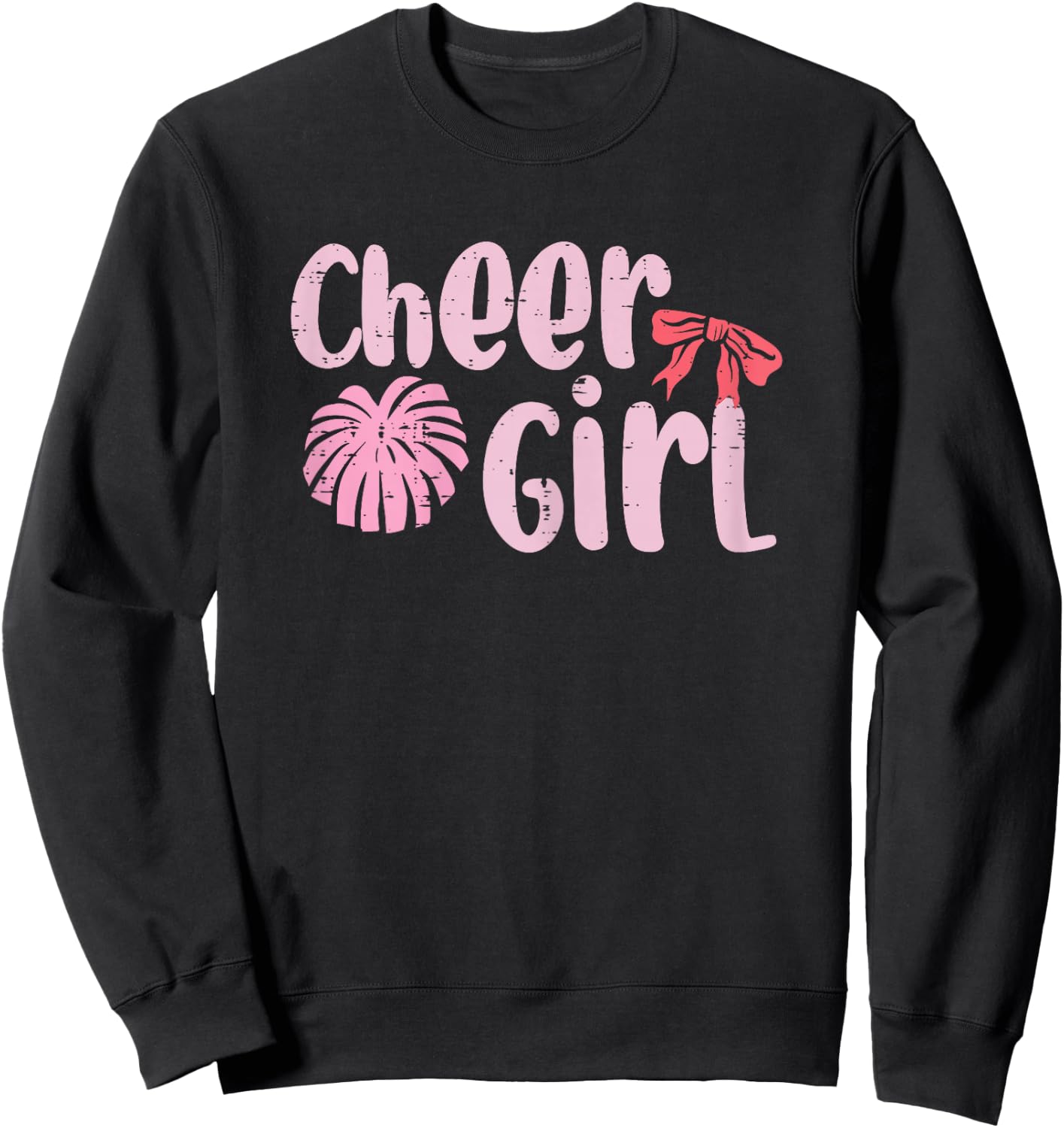 Cheerleading Cheer Girl Cheerleader Girls Kids Youth Women Sweatshirt - Sweatshirt | Black