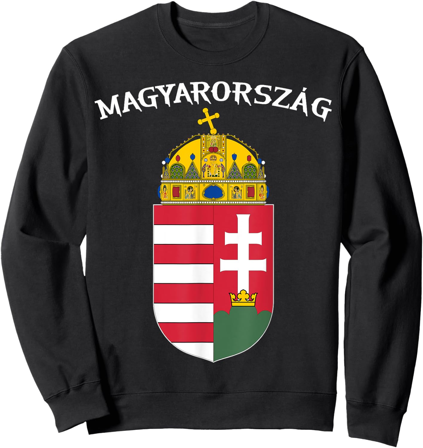 Magyarország, Hungary magyar zászló Hungarian Patriotic Flag Kids Men Sweatshirt - Sweatshirt | Black