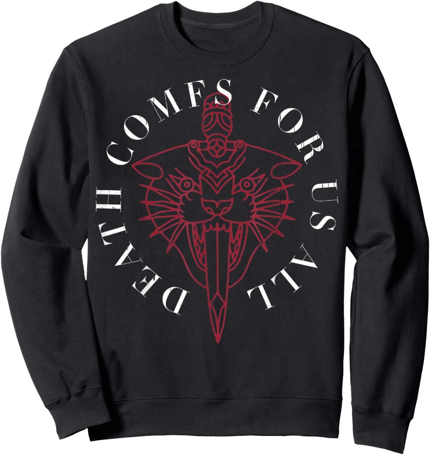 Fit For A King - Panther Vintage Cross For US All Sweatshirt - Sweatshirt | Black