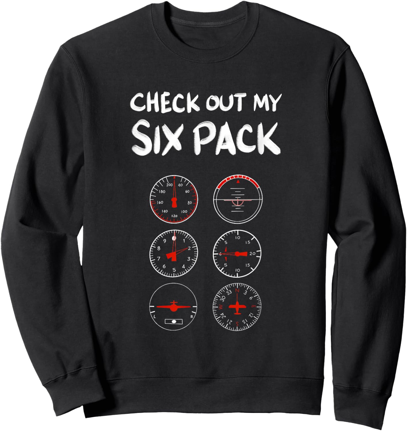 Funny Pilot Design Women Aviation Airplane Pilot Sweatshirt - Sweatshirt | Black