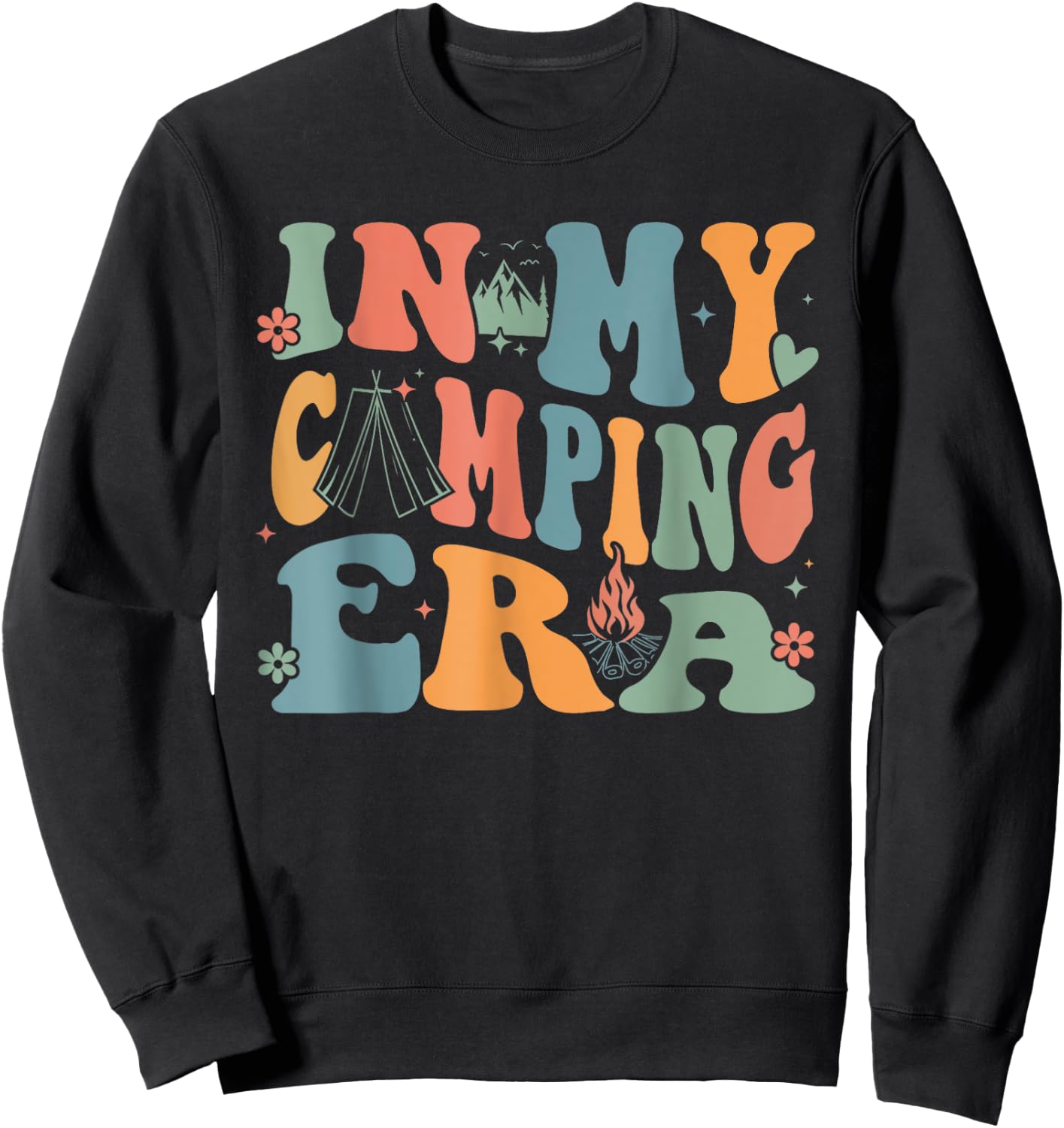 In My Camping Era Sweatshirt - Sweatshirt | Black