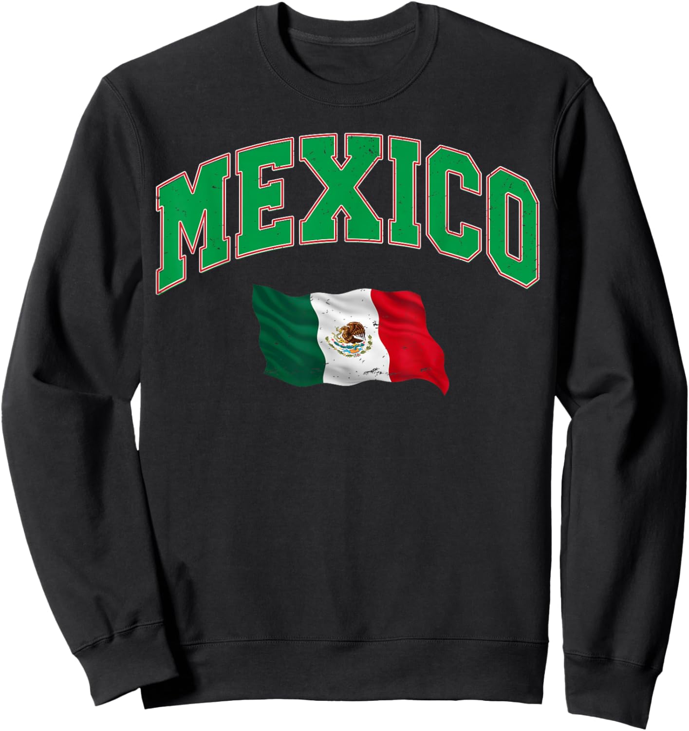 Mexico Flag Shirt - Proud Mexican Women Men Kids Mexico Sweatshirt - Sweatshirt | Black